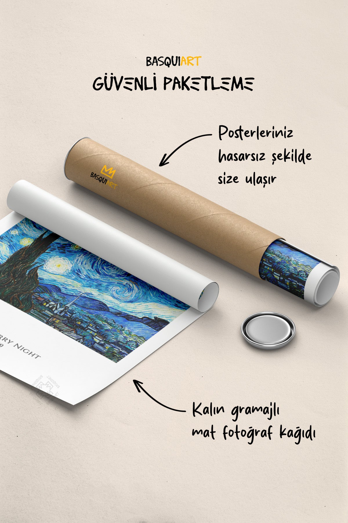 Vincent Van Gogh Serisi Poster, Duvar Dekoru No:5