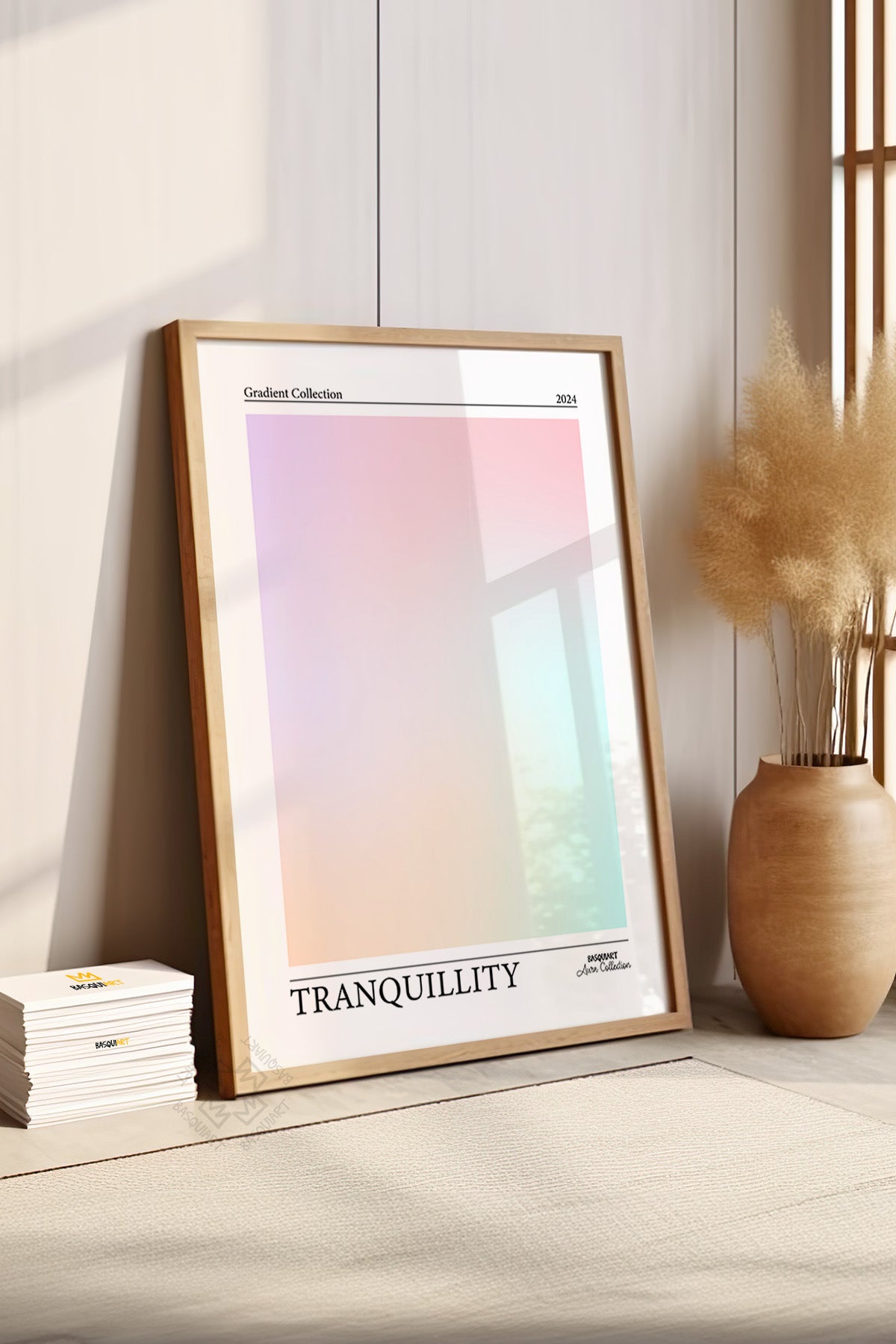 Aura Serisi Ahşap Çerçeveli Poster, Tablo No:42