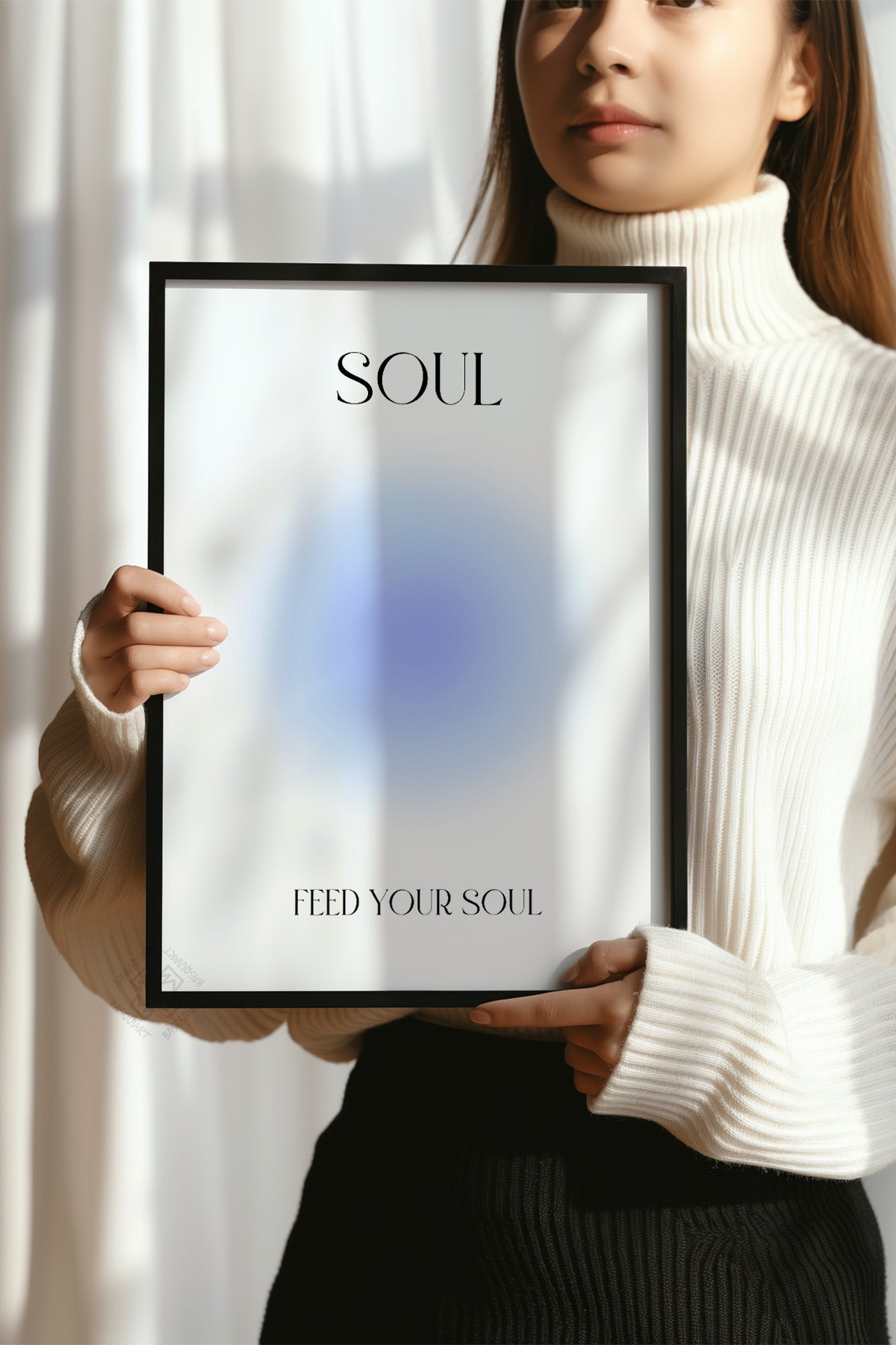 Aura Serisi Siyah Çerçeveli Poster, Tablo No:156