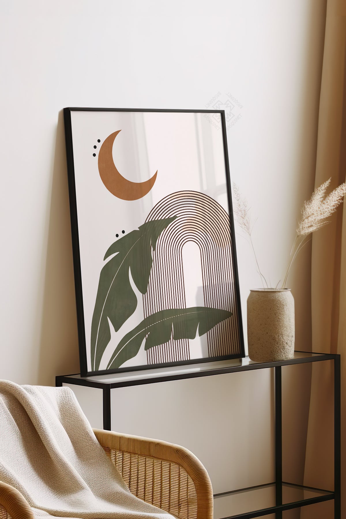 Bohemian Serisi Siyah Çerçeveli Poster, Tablo No:42