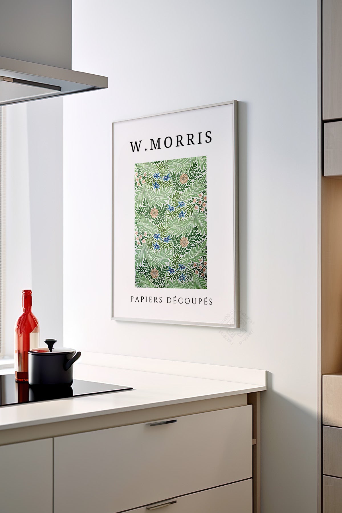 William Morris Serisi Beyaz Çerçeveli Poster, Tablo Duvar Dekoru No:13