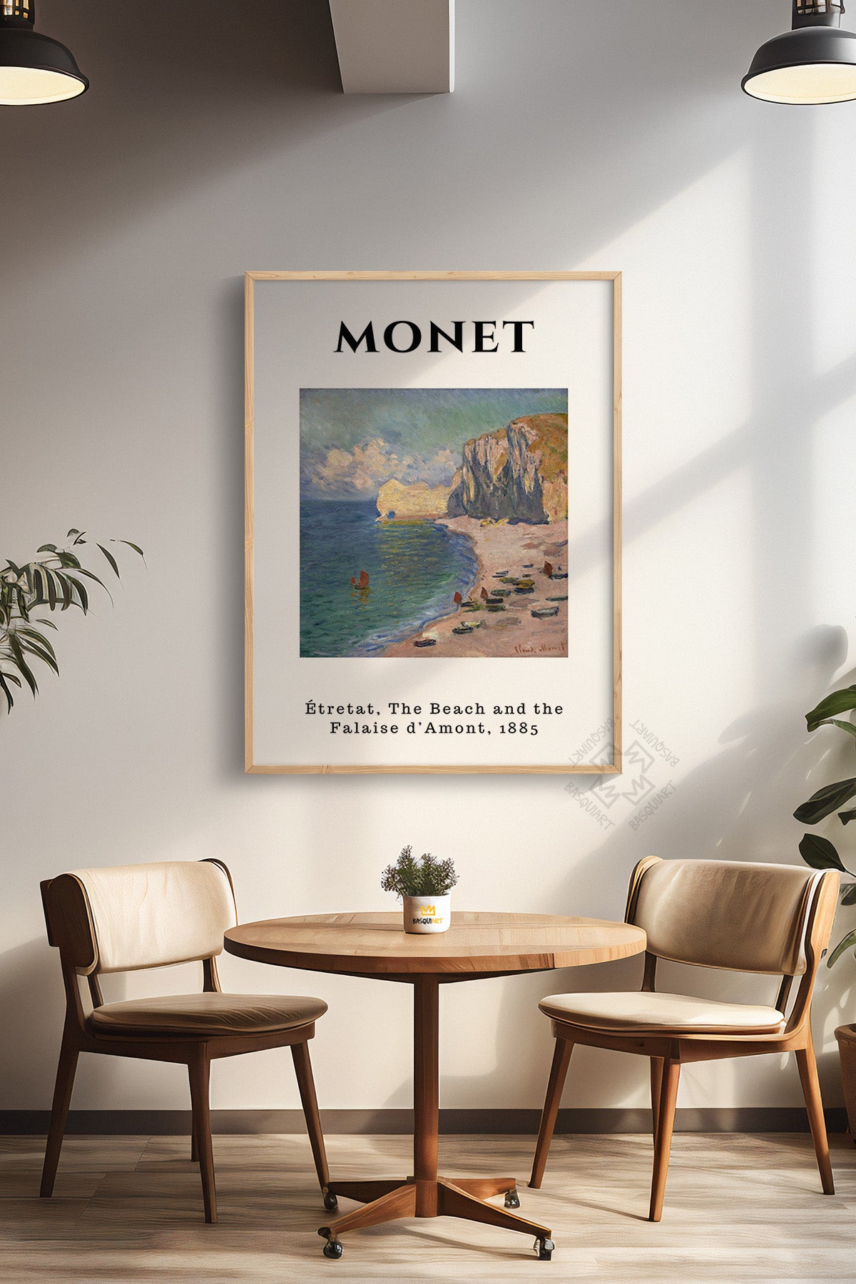 Claude Monet Serisi Ahşap Çerçeveli Poster, Tablo Duvar Dekoru No:4