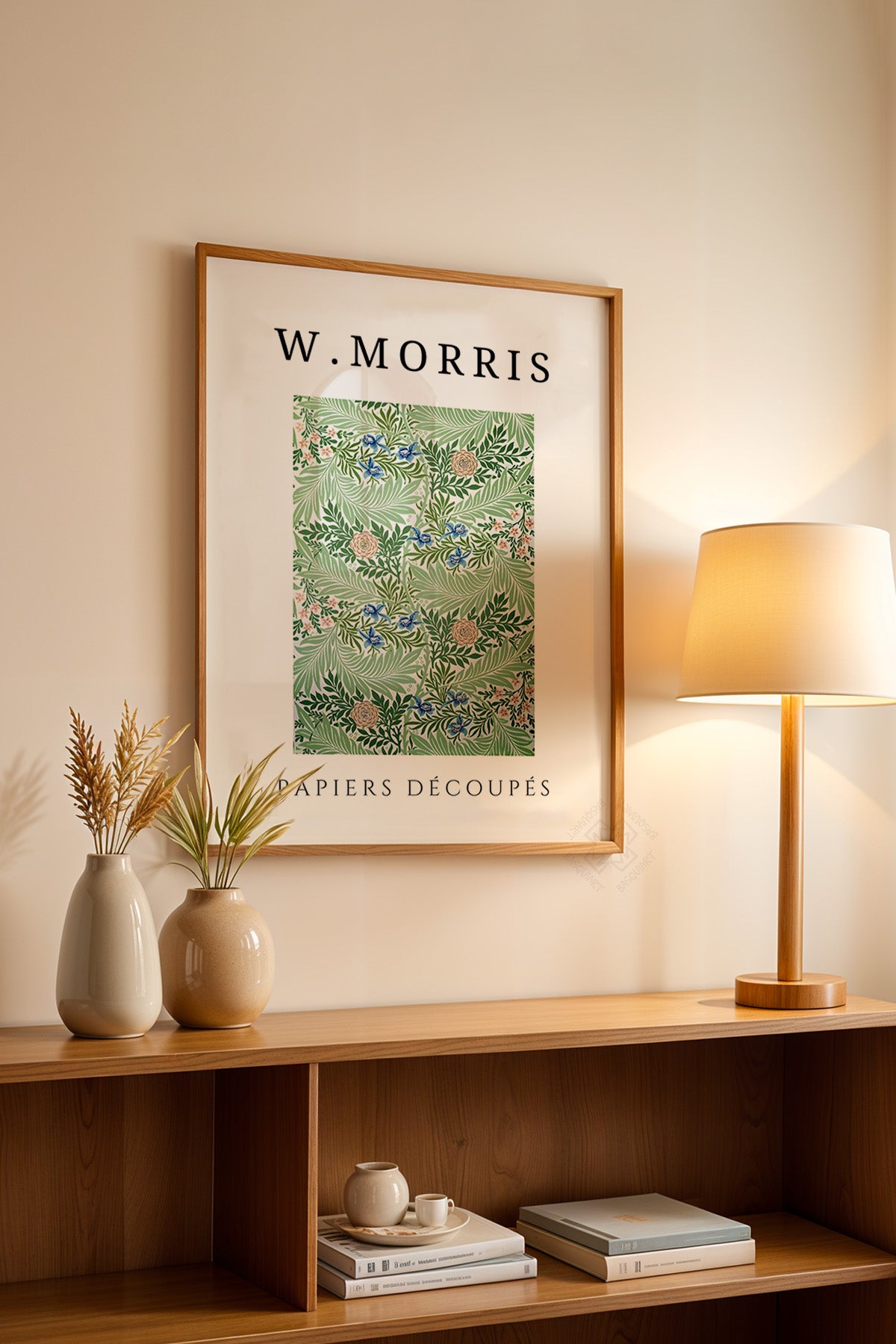 William Morris Serisi Ahşap Çerçeveli Poster, Tablo Duvar Dekoru No:13