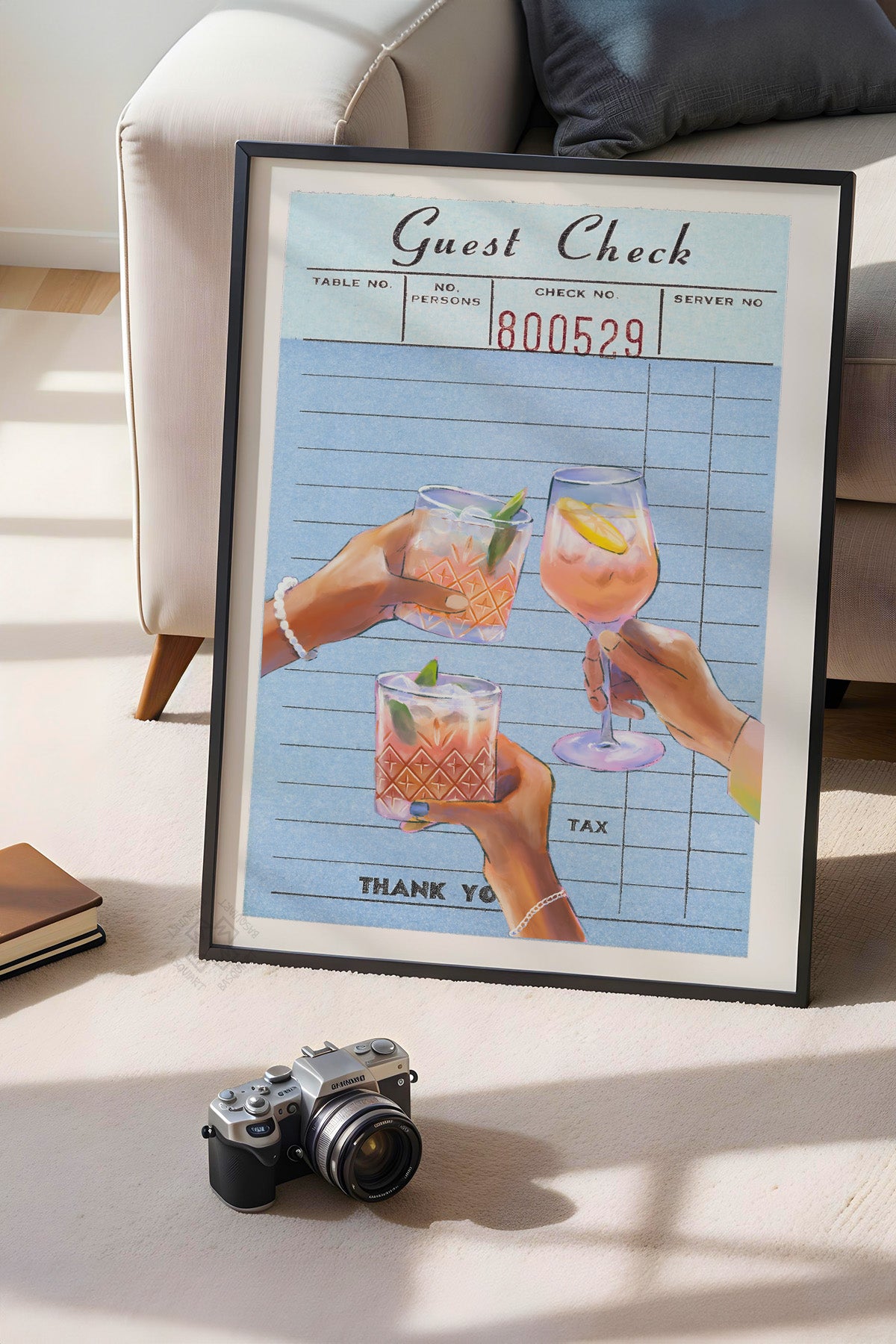 Lucky You Serisi Siyah Çerçeveli Poster, Tablo Duvar Dekoru No:32
