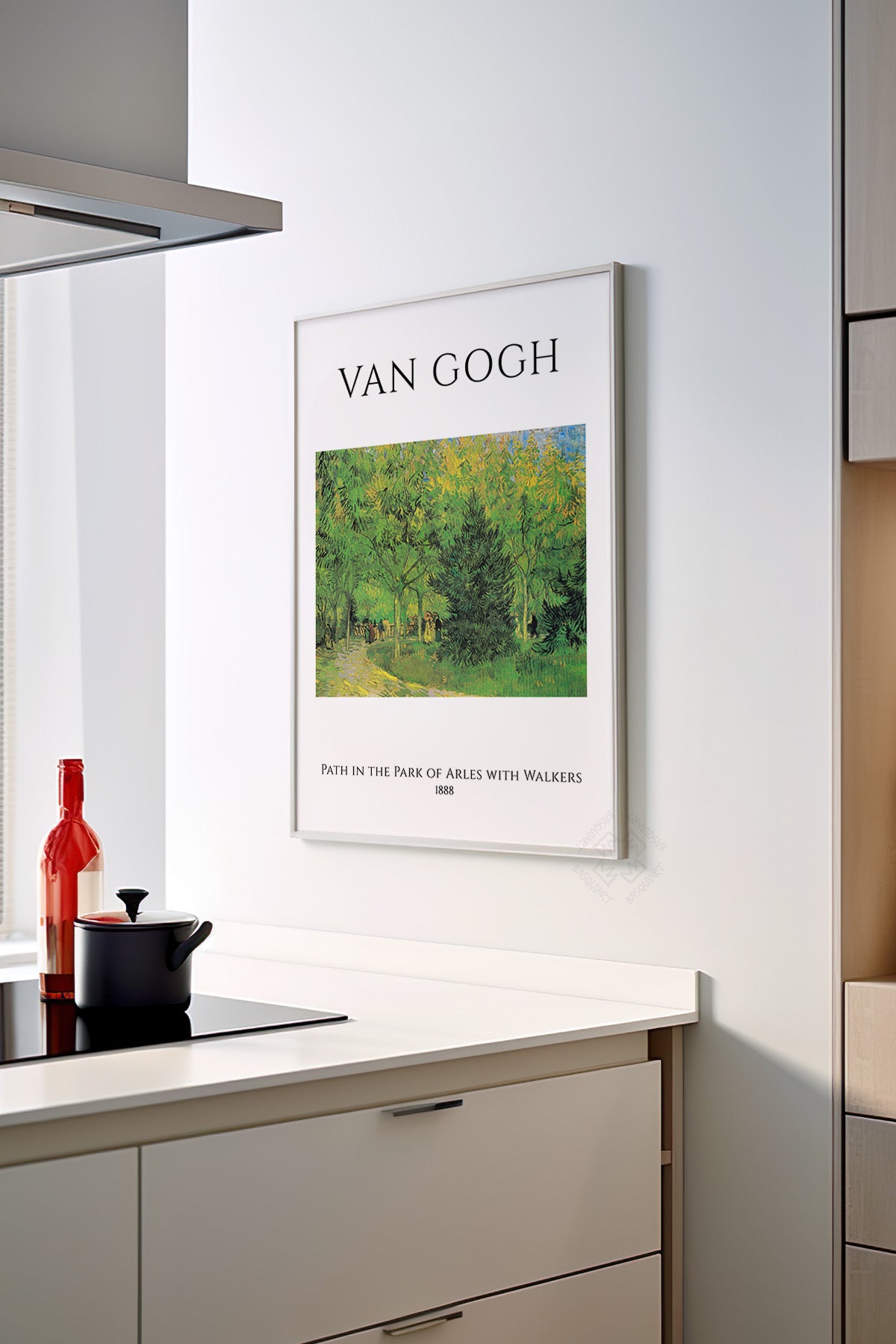 Vincent Van Gogh Serisi Beyaz Çerçeveli Poster, Tablo Duvar Dekoru No:8