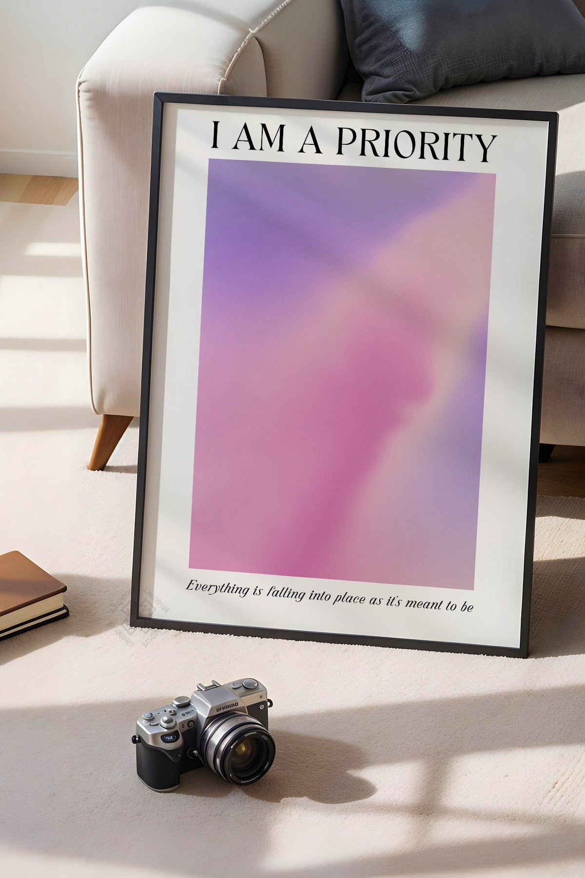 Aura Serisi Siyah Çerçeveli Poster, Tablo No:128