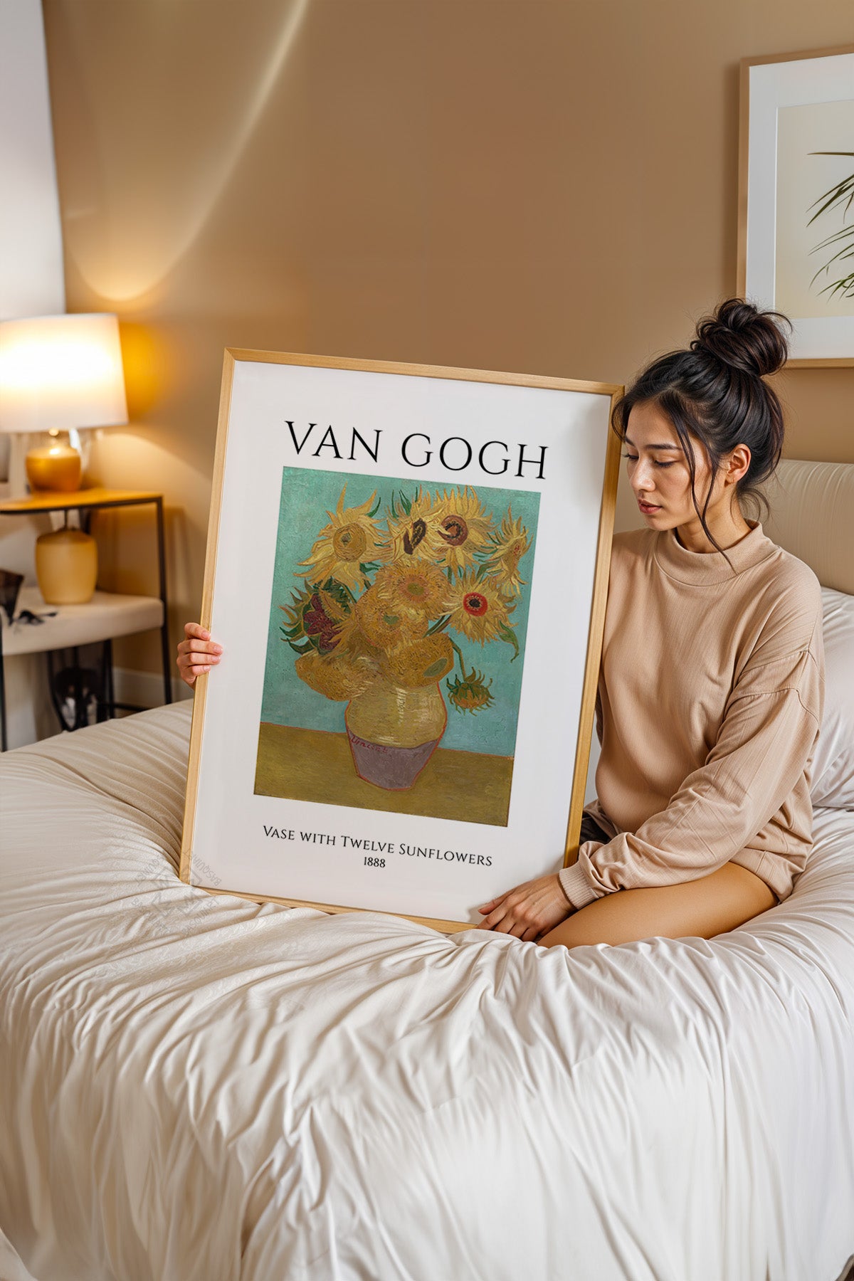 Vincent Van Gogh Serisi Ahşap Çerçeveli Poster, Tablo Duvar Dekoru No:17