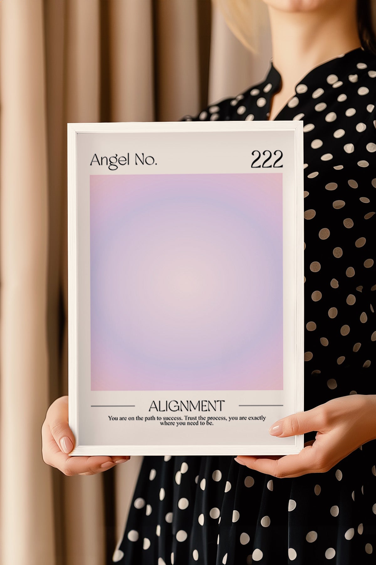 Aura Serisi Beyaz Çerçeveli Poster, Tablo No:6