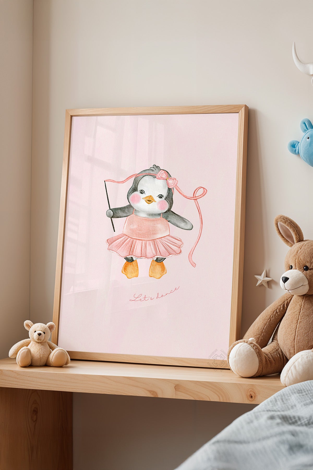 Çocuk Odası, Bebek Odası Ahşap Çerçeveli Poster, Tablo No:37
