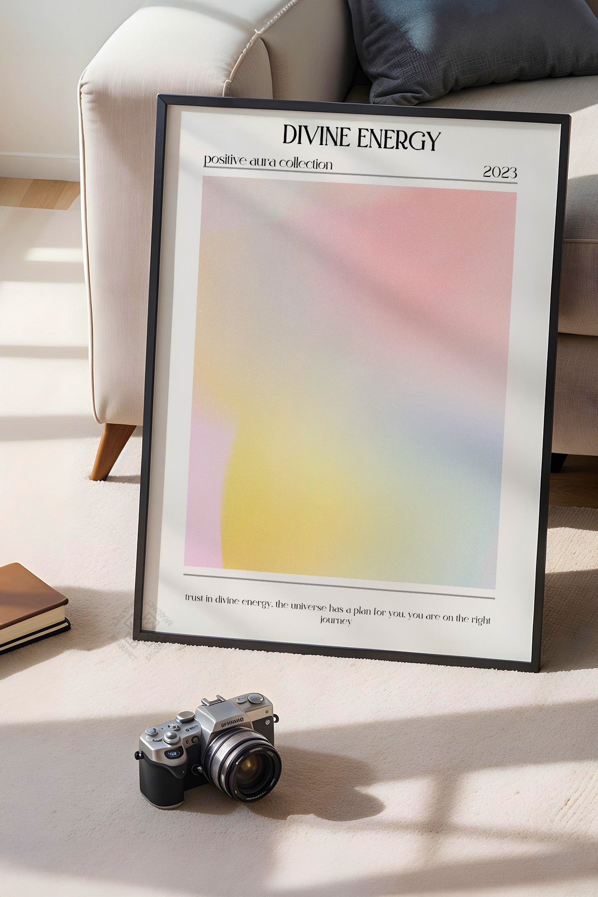 Aura Serisi Siyah Çerçeveli Poster, Tablo No:52