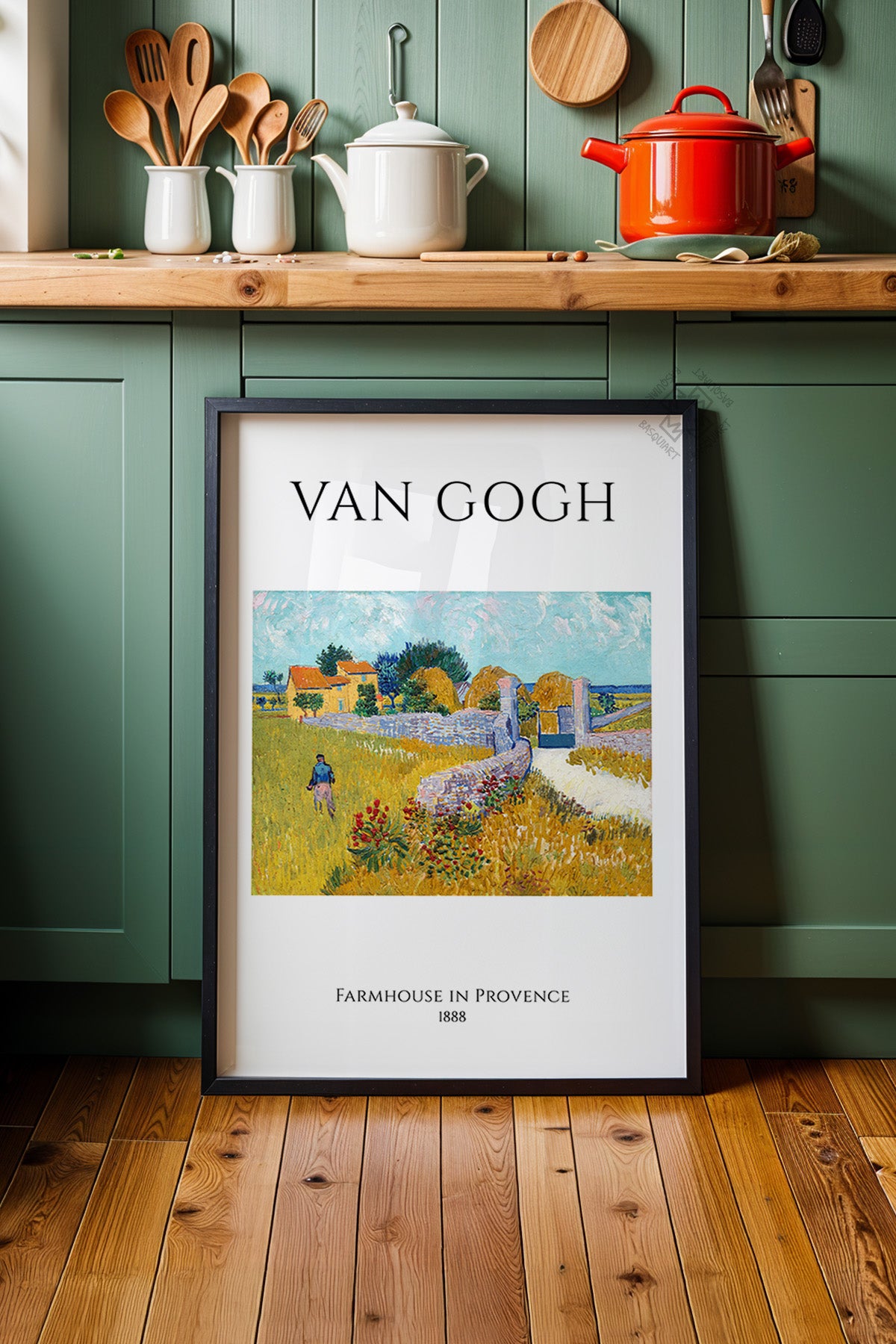 Vincent Van Gogh Serisi Siyah Çerçeveli Poster, Tablo Duvar Dekoru No:22