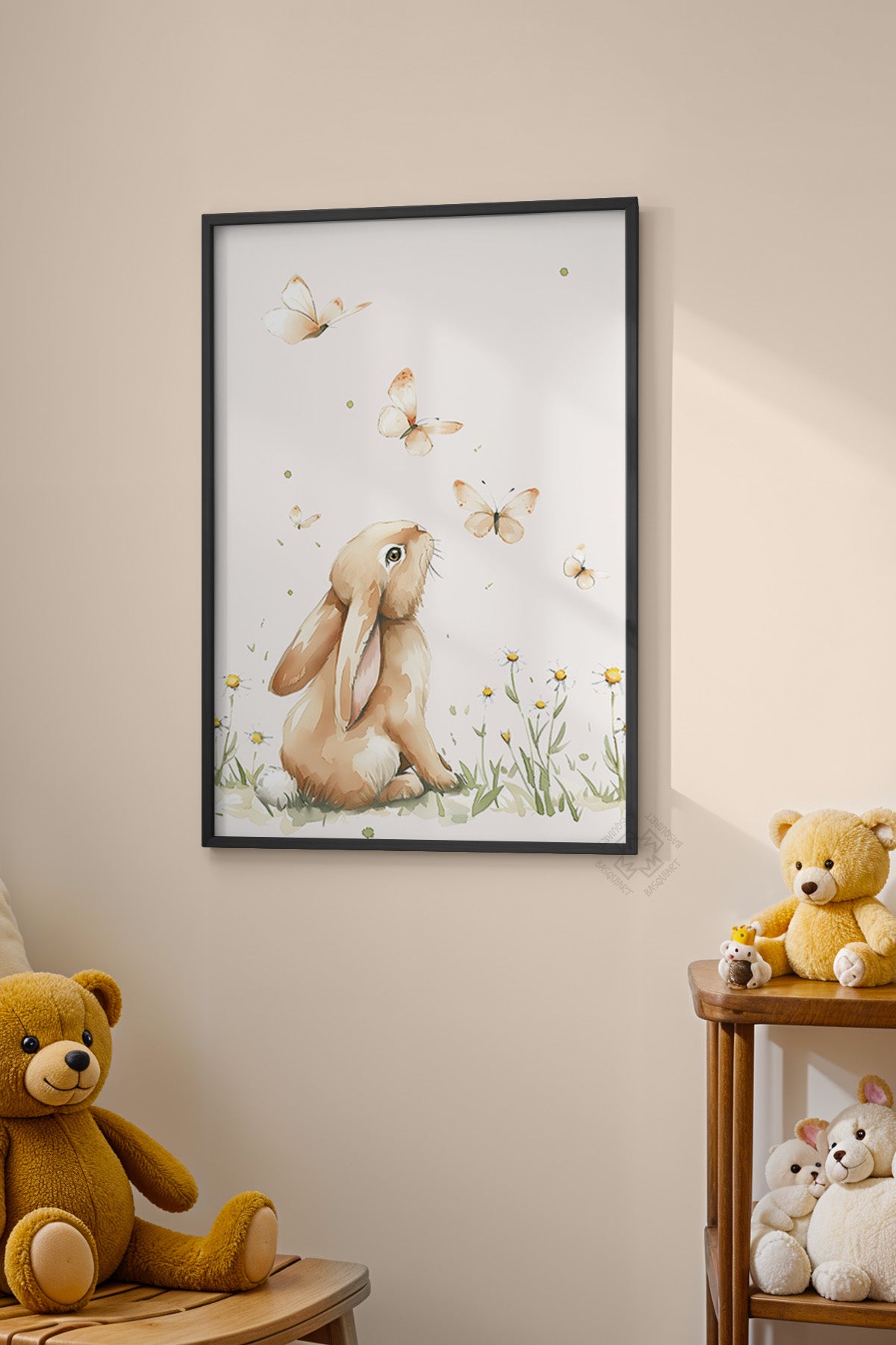 Çocuk Odası, Bebek Odası Siyah Çerçeveli Poster, Tablo No:86