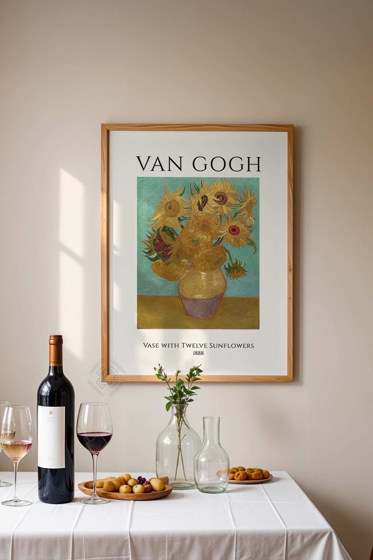 Vincent Van Gogh Serisi Ahşap Çerçeveli Poster, Tablo Duvar Dekoru No:17