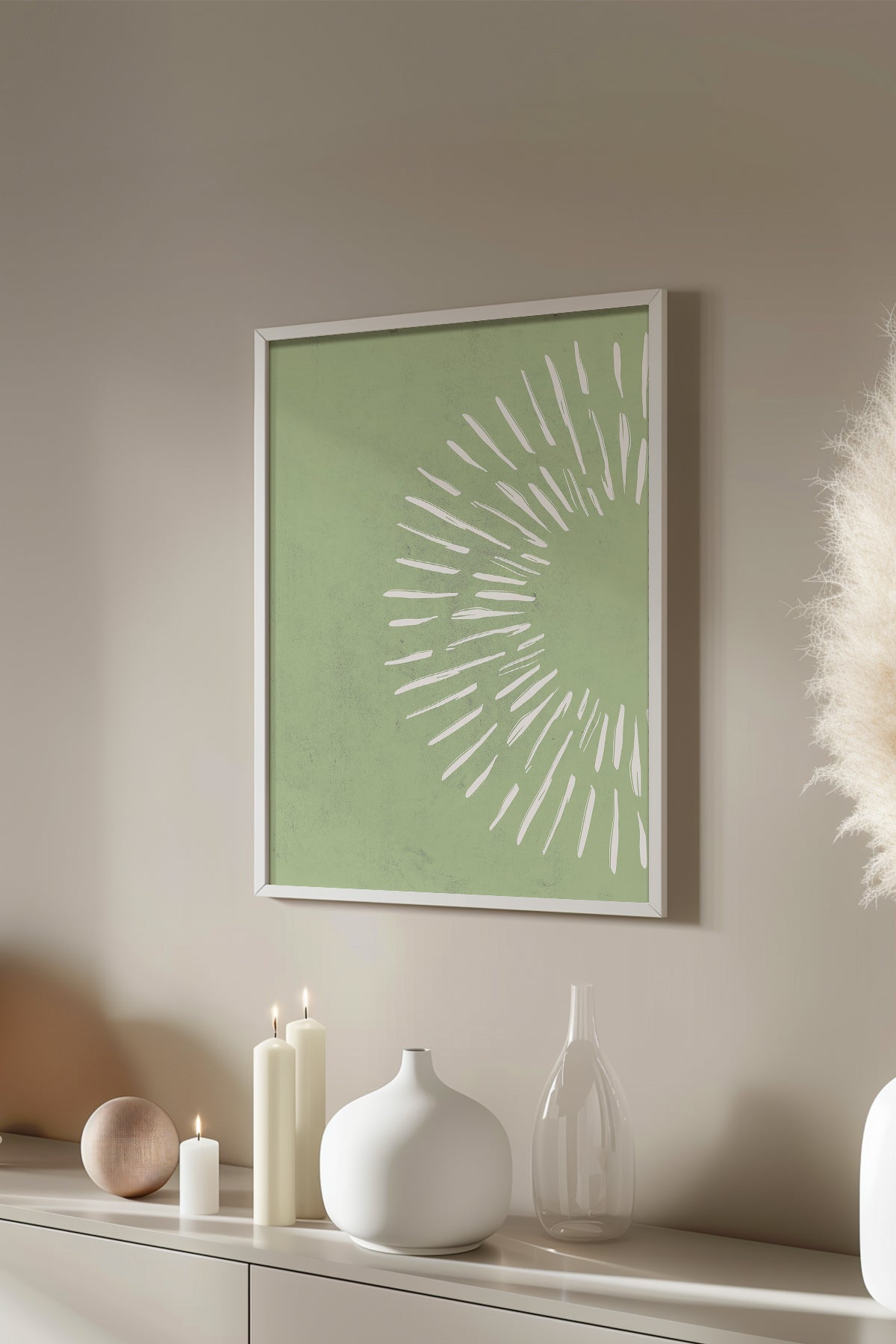 Bohemian Serisi Beyaz Çerçeveli Poster, Tablo No:50