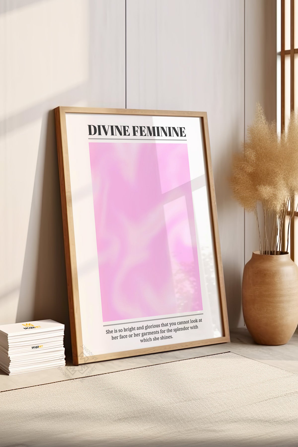 Aura Serisi Ahşap Çerçeveli Poster, Tablo No:132