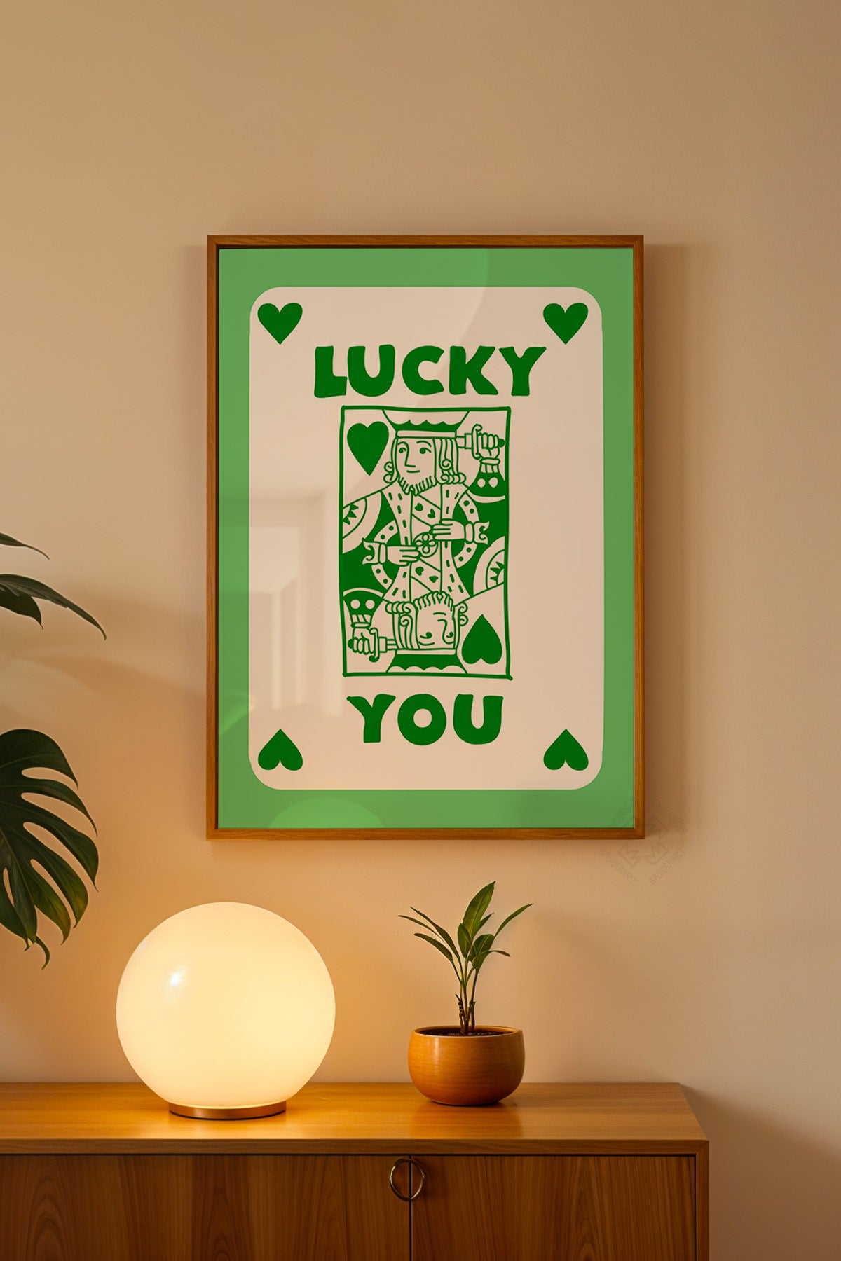 Lucky You Serisi Ahşap Çerçeveli Poster, Tablo Duvar Dekoru No:128