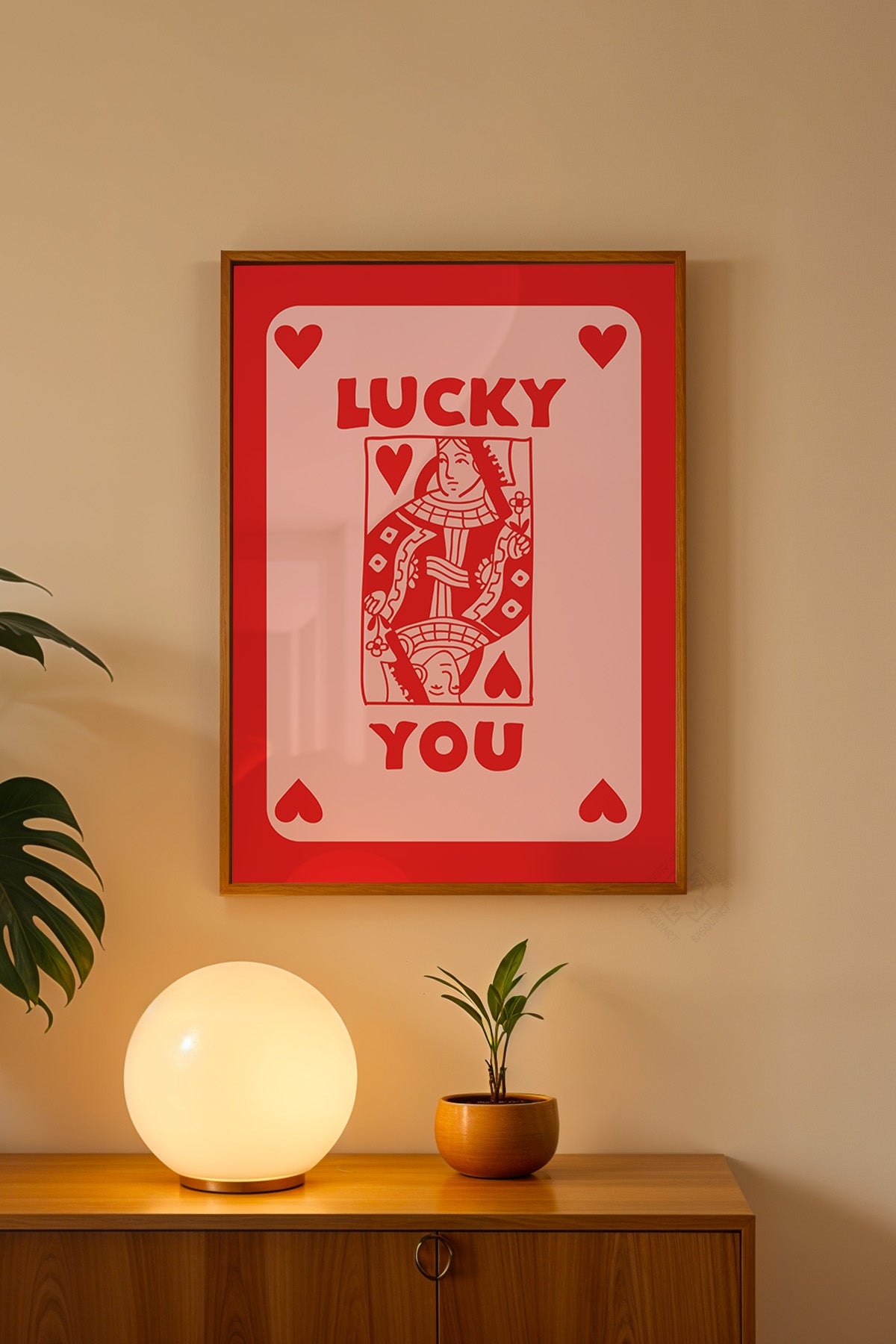 Lucky You Serisi Ahşap Çerçeveli Poster, Tablo Duvar Dekoru No:78