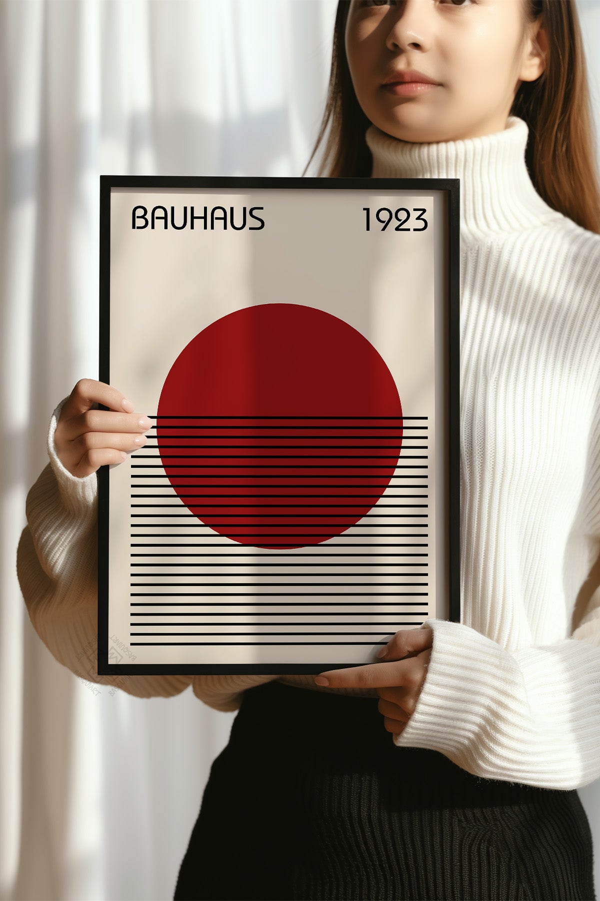 Bauhaus Serisi Siyah Çerçeveli Poster, Tablo No:29