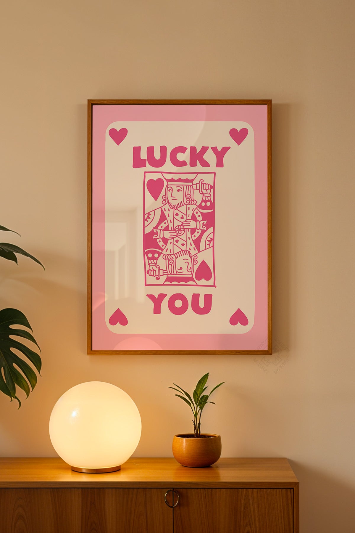 Lucky You Serisi Ahşap Çerçeveli Poster, Tablo Duvar Dekoru No:43