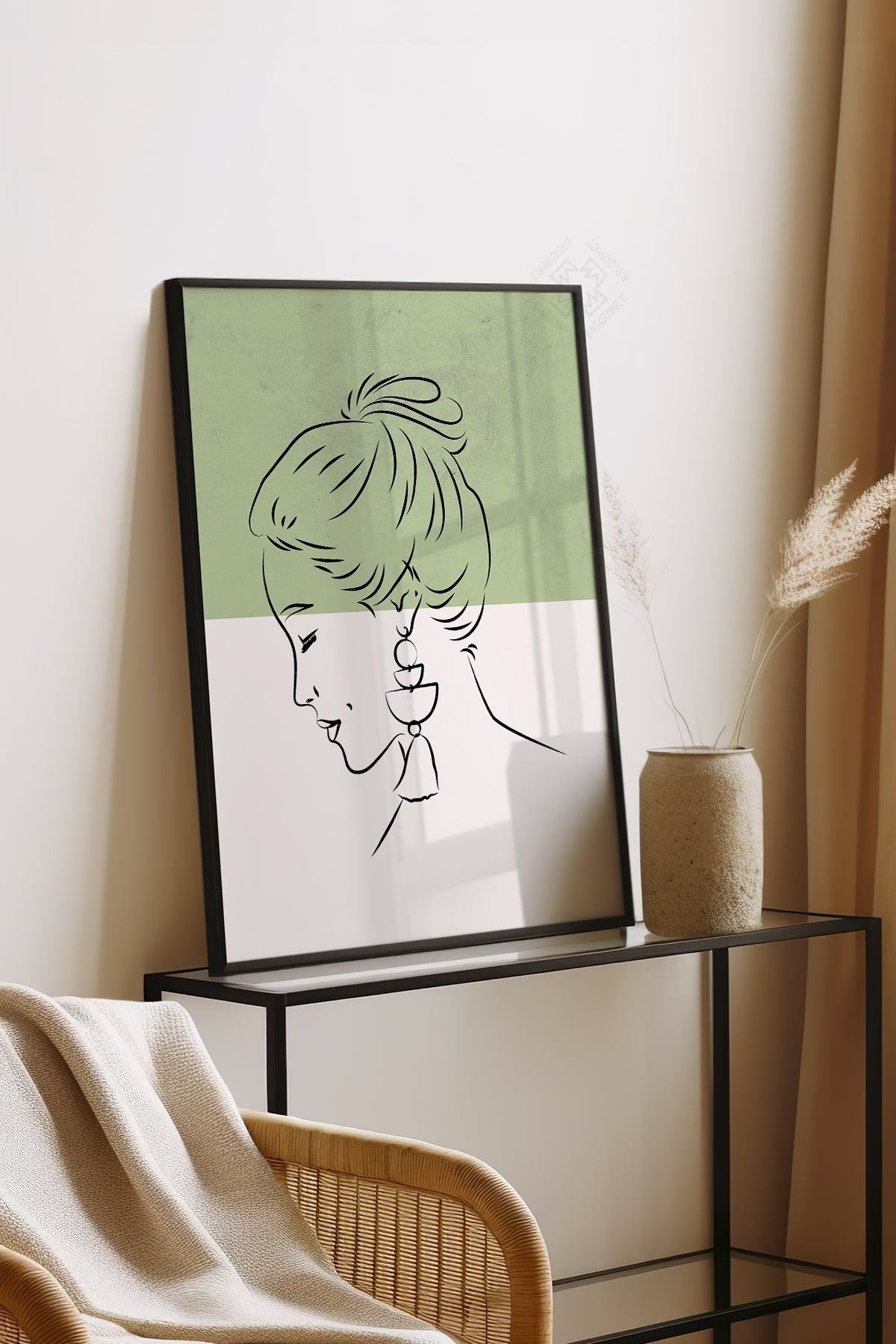 Bohemian Serisi Siyah Çerçeveli Poster, Tablo No:52