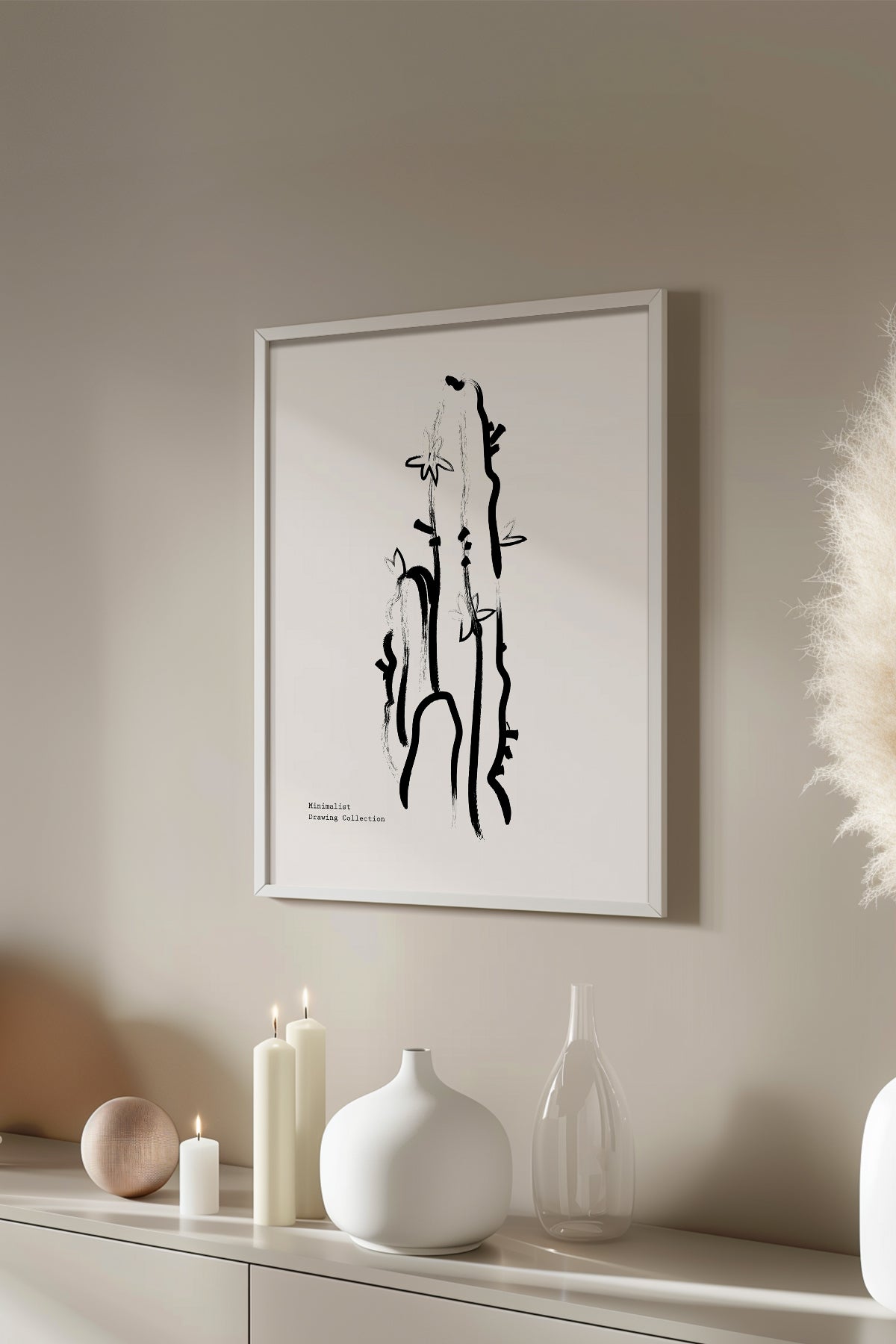 Bohemian Serisi Beyaz Çerçeveli Poster, Tablo No:130