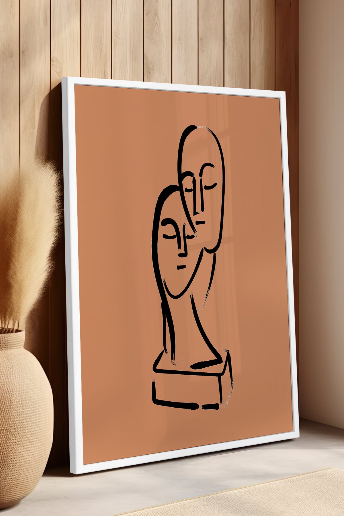 Bohemian Serisi Beyaz Çerçeveli Poster, Tablo No:104