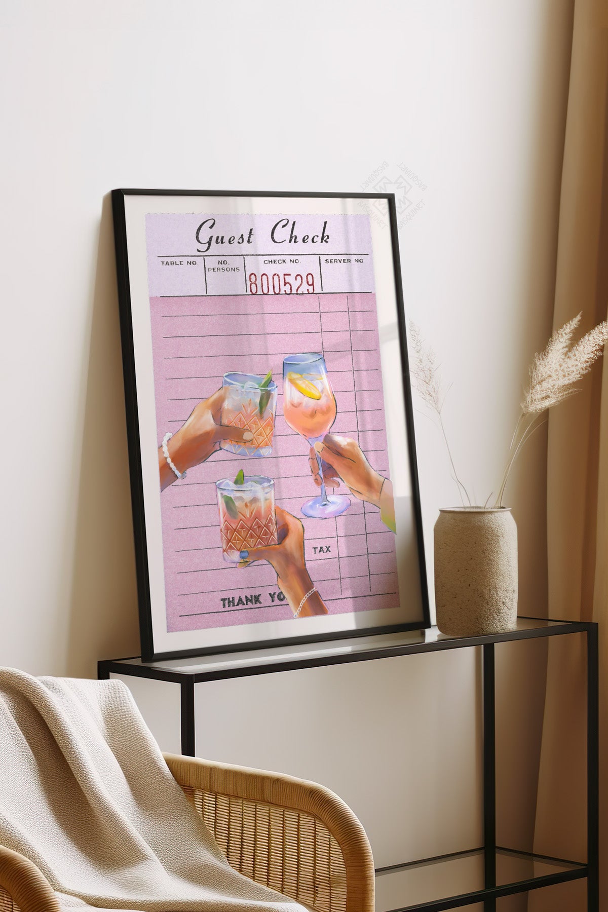 Lucky You Serisi Siyah Çerçeveli Poster, Tablo Duvar Dekoru No:51