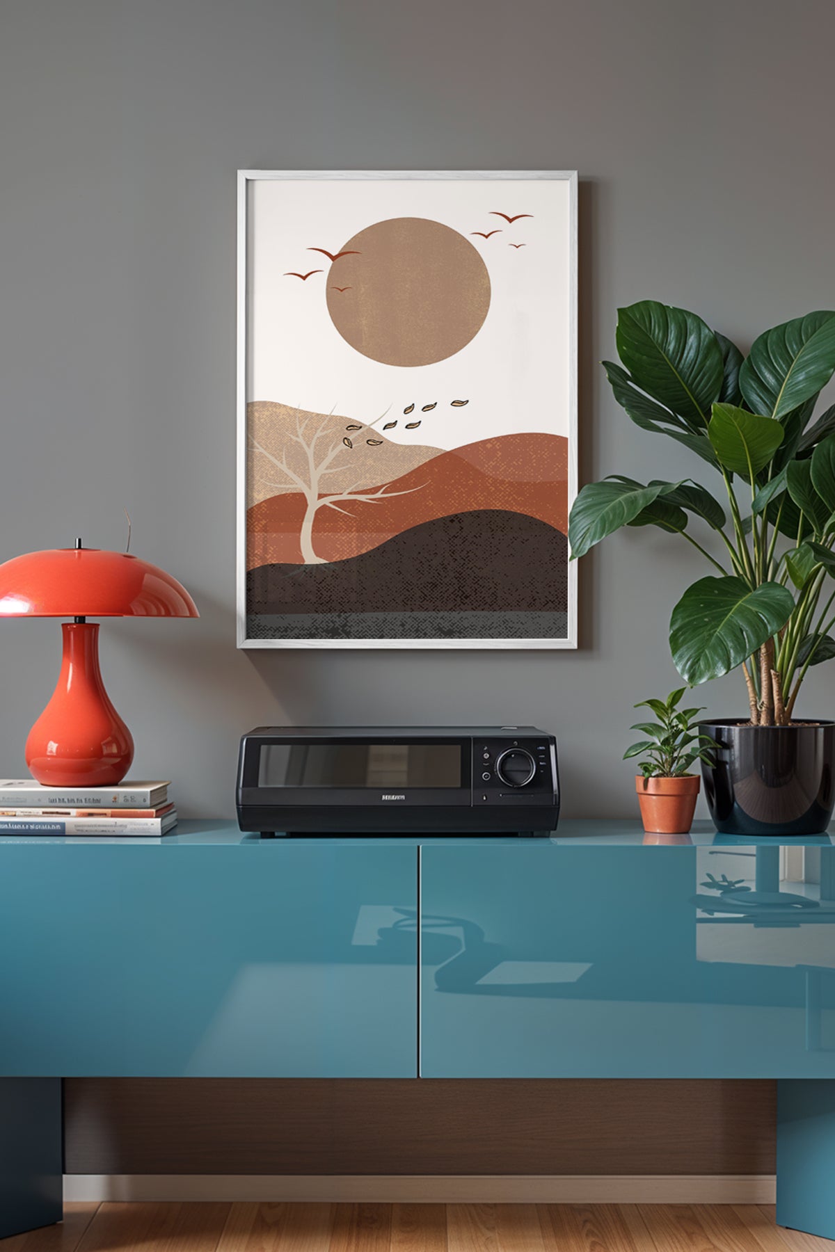 Bohemian Serisi Beyaz Çerçeveli Poster, Tablo No:18