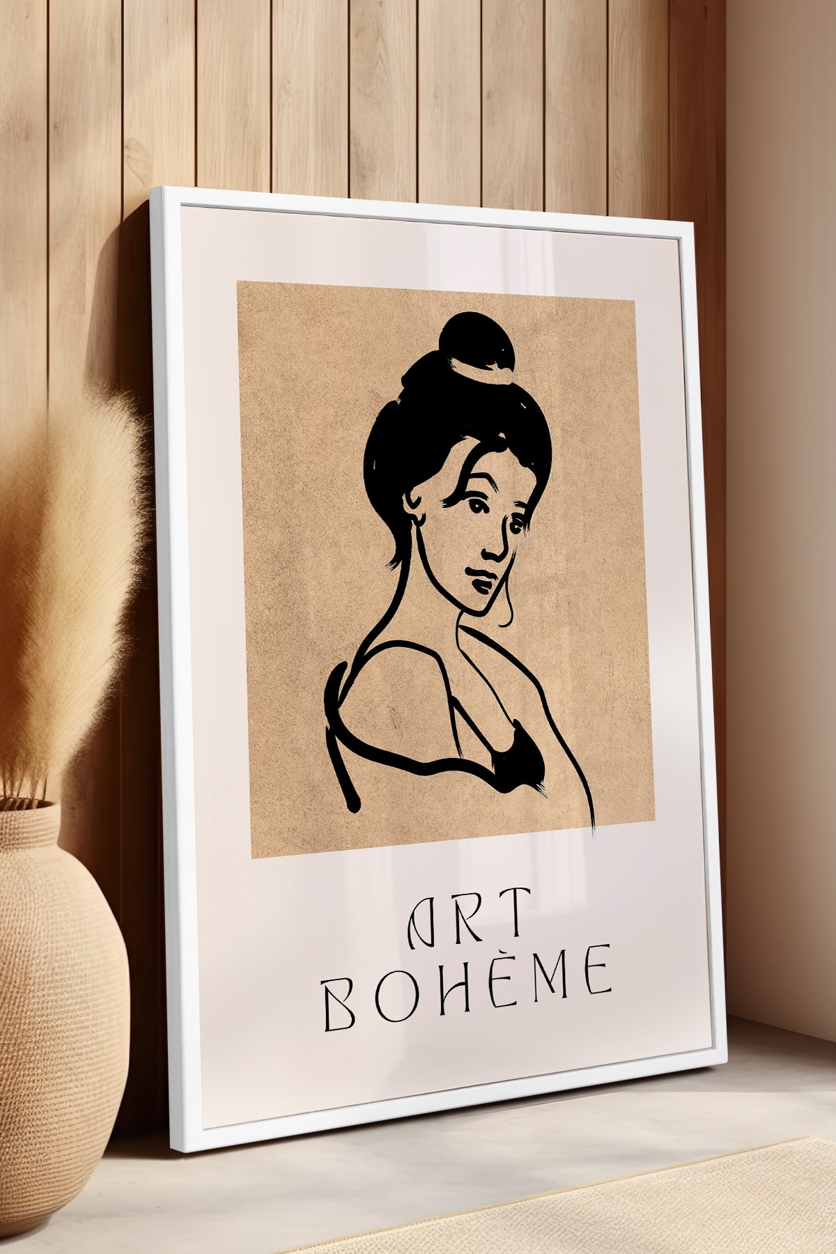 Bohemian Serisi Beyaz Çerçeveli Poster, Tablo No:94