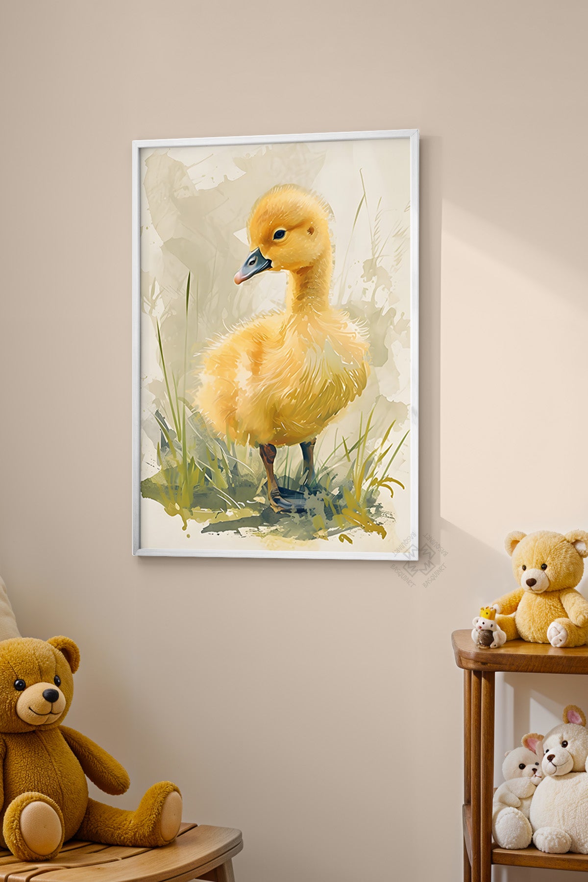 Çocuk Odası, Bebek Odası Beyaz Çerçeveli Poster, Tablo No:63