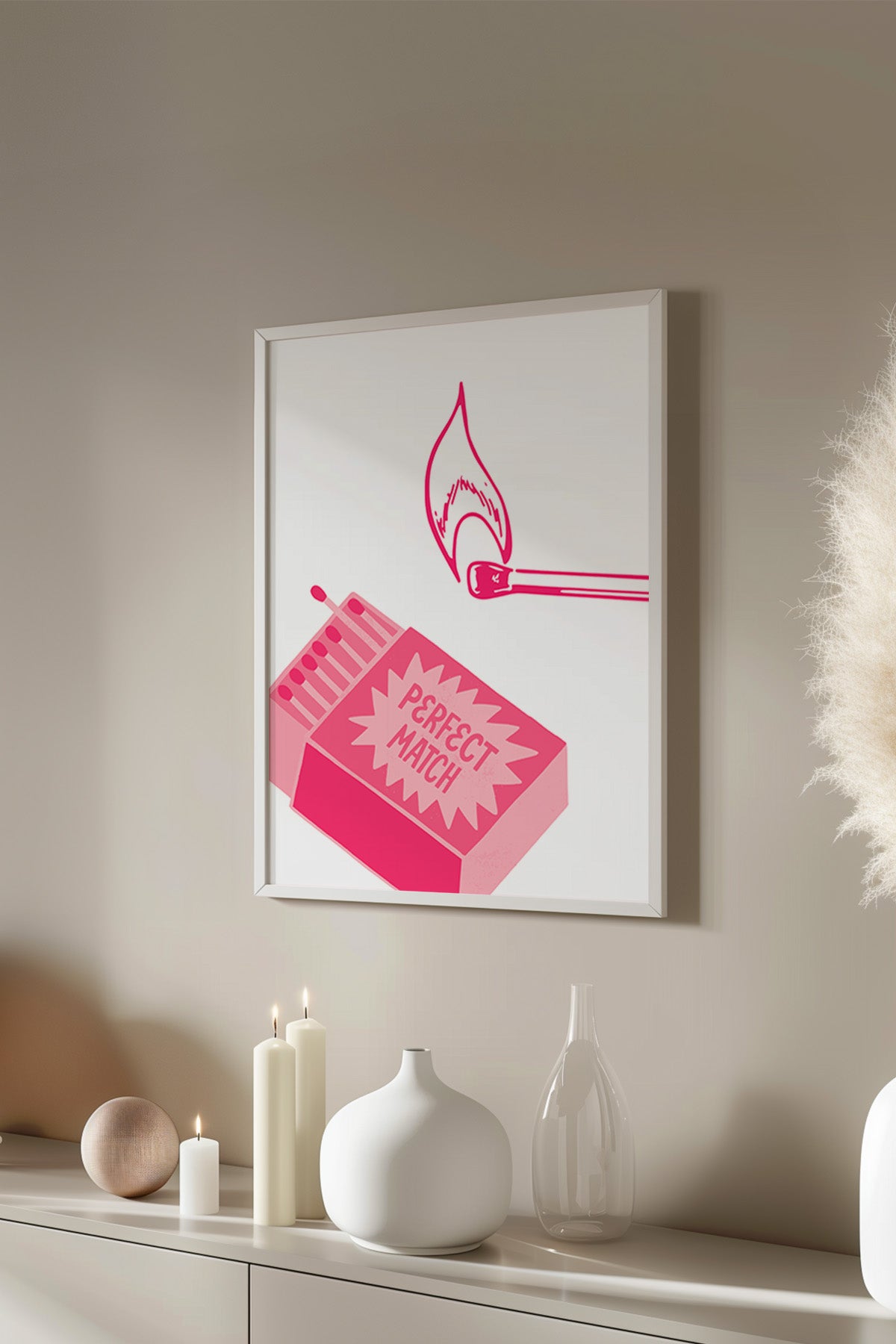 Lucky You Serisi Beyaz Çerçeveli Poster, Tablo Duvar Dekoru No:85