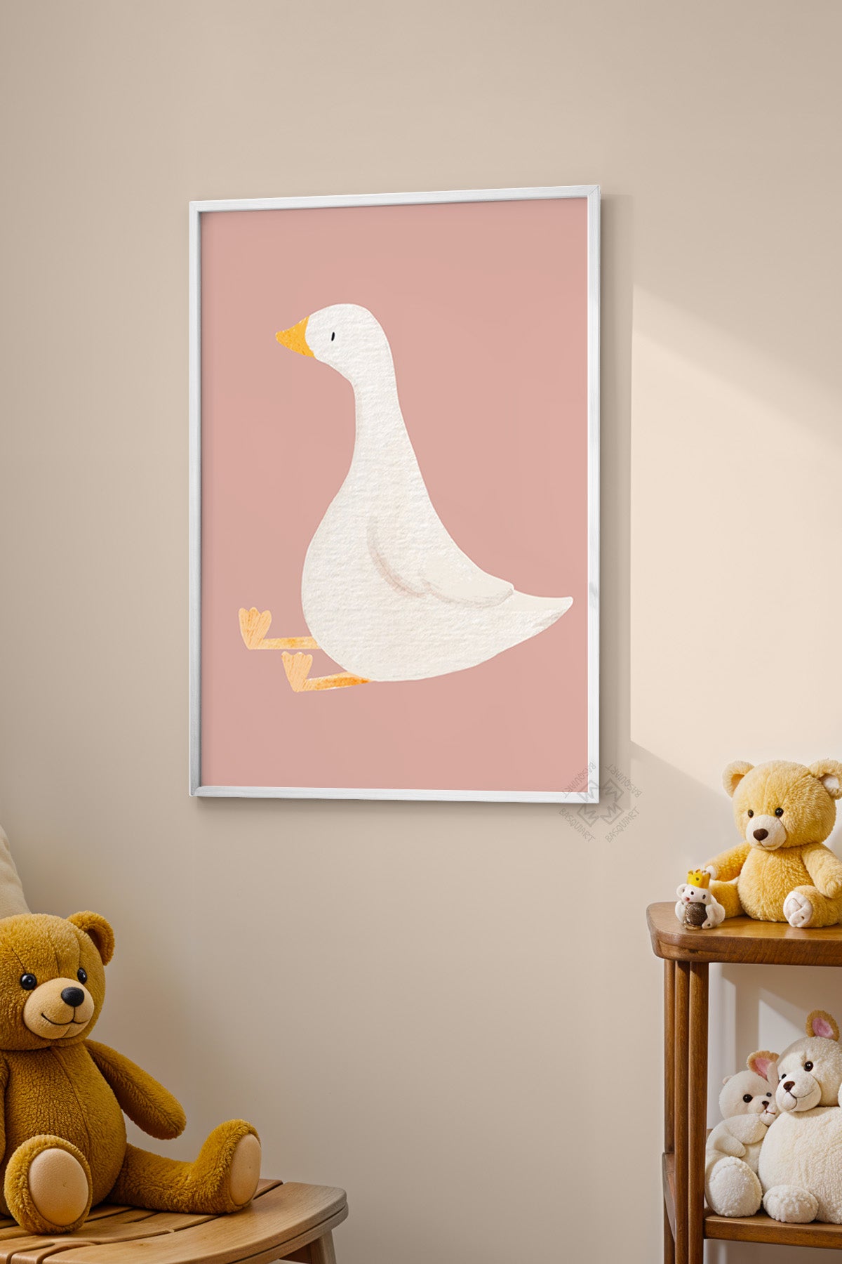 Çocuk Odası, Bebek Odası Beyaz Çerçeveli Poster, Tablo No:67