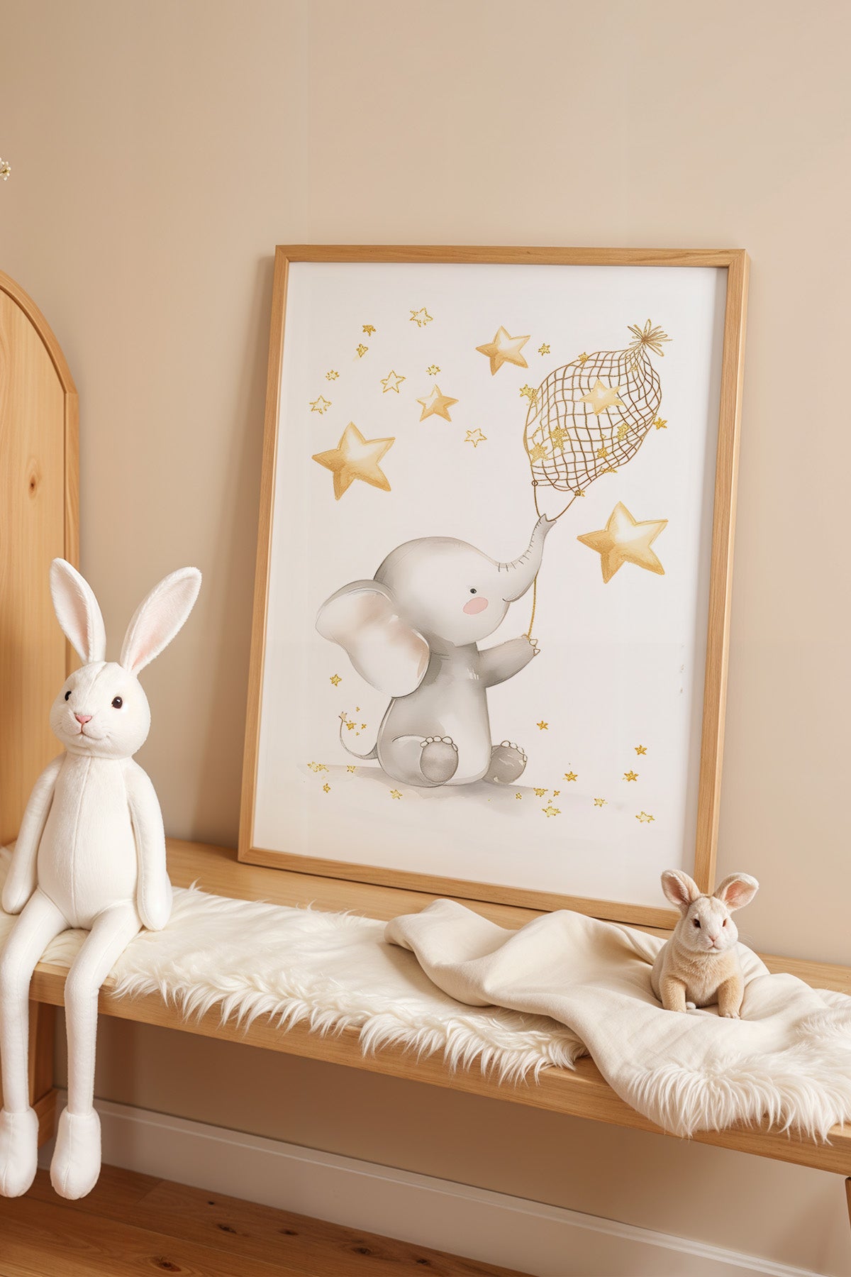 Çocuk Odası, Bebek Odası Ahşap Çerçeveli Poster, Tablo No:94