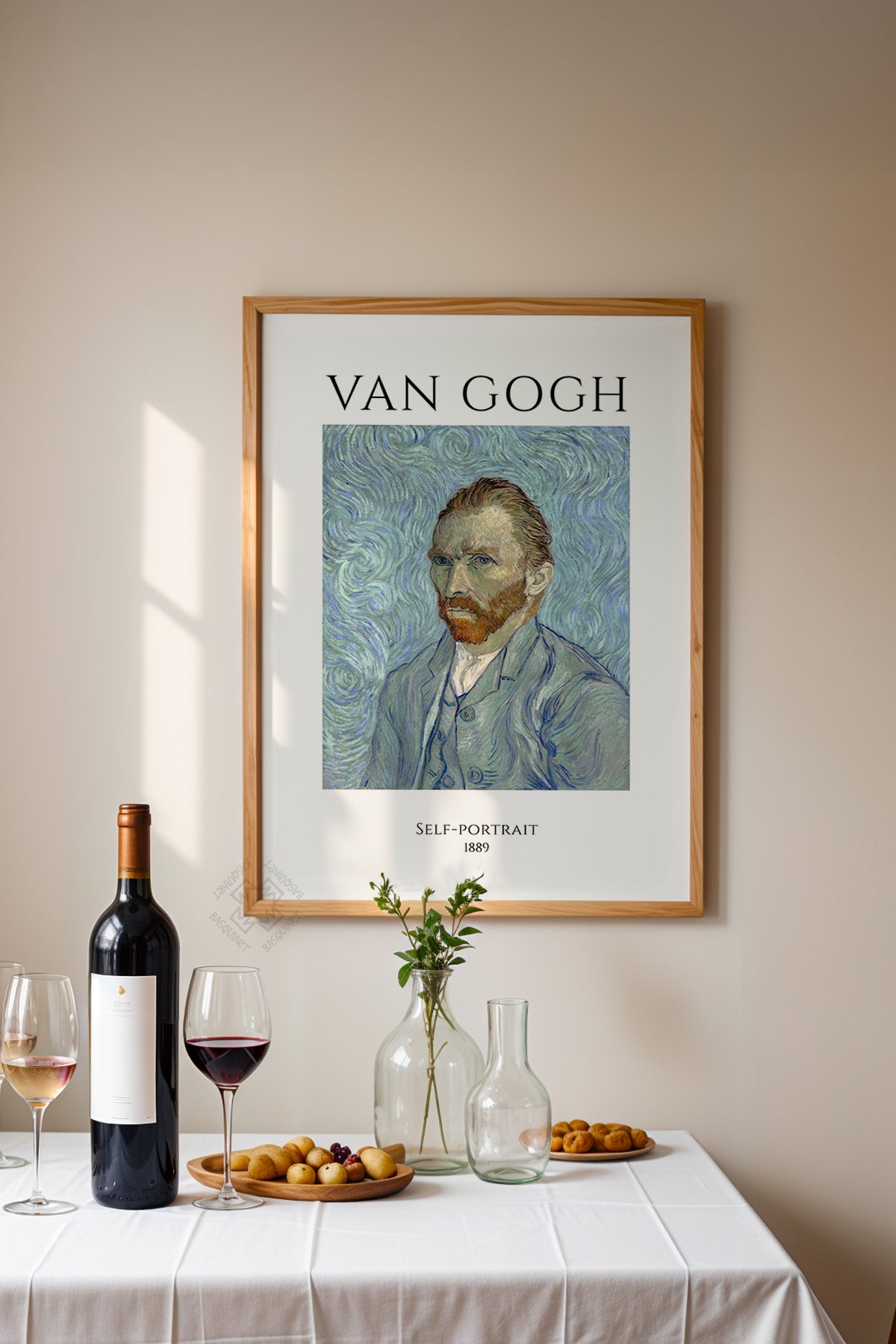 Vincent Van Gogh Serisi Ahşap Çerçeveli Poster, Tablo Duvar Dekoru No:11