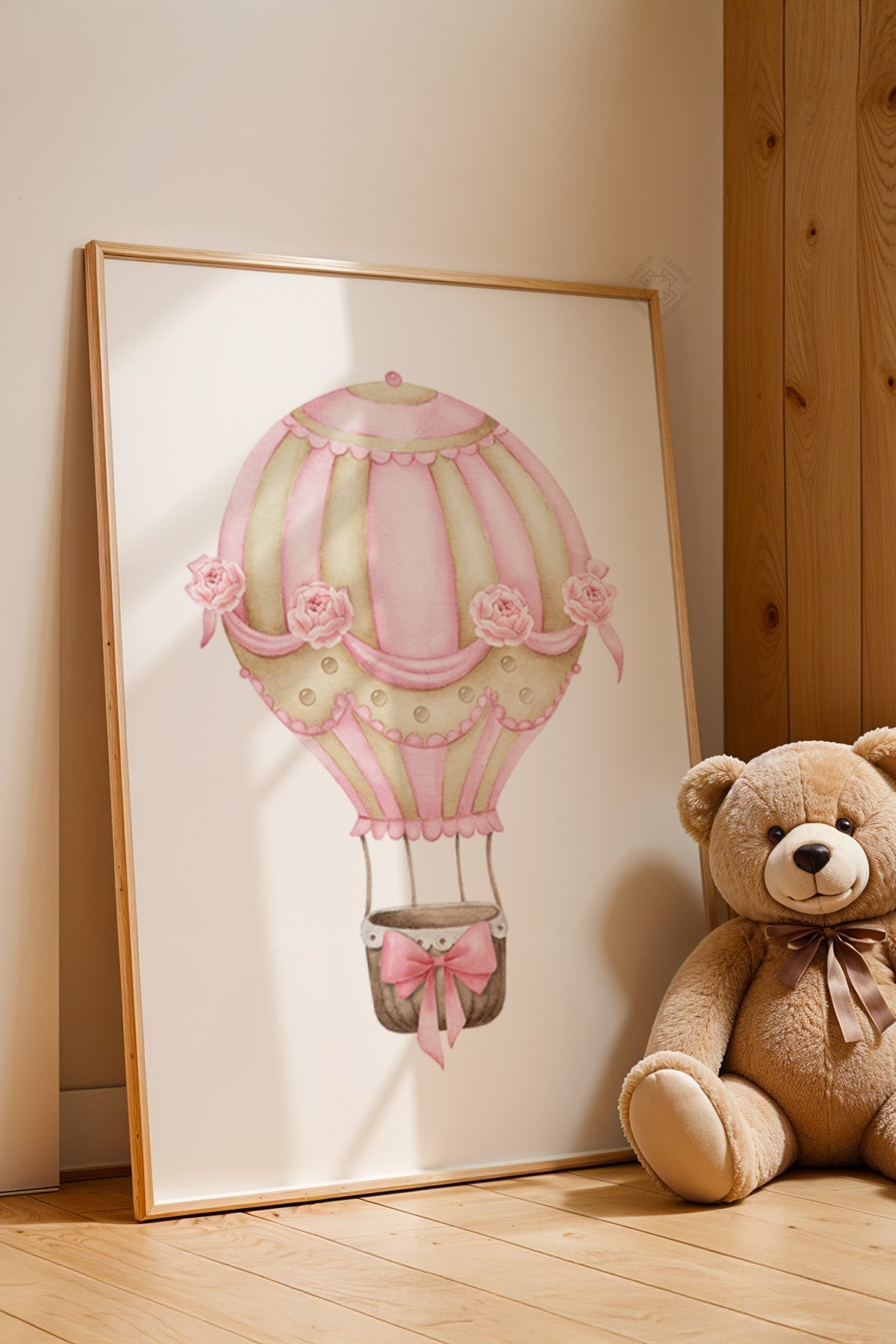 Çocuk Odası, Bebek Odası Ahşap Çerçeveli Poster, Tablo No:4