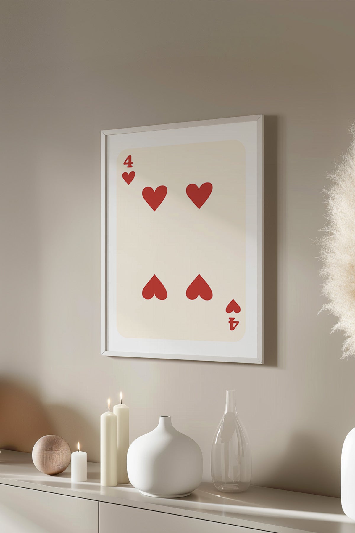 Lucky You Serisi Beyaz Çerçeveli Poster, Tablo Duvar Dekoru No:73