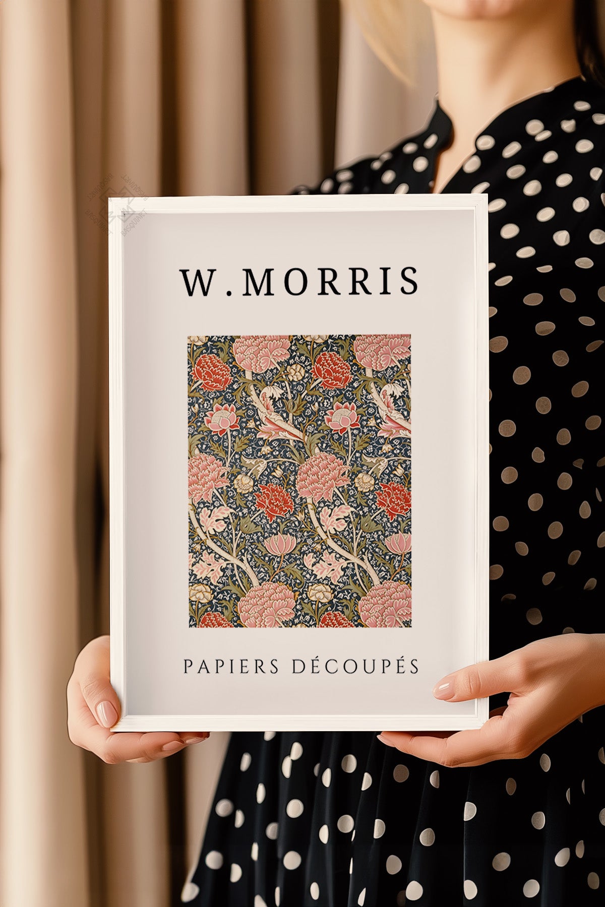 William Morris Serisi Beyaz Çerçeveli Poster, Tablo Duvar Dekoru No:22