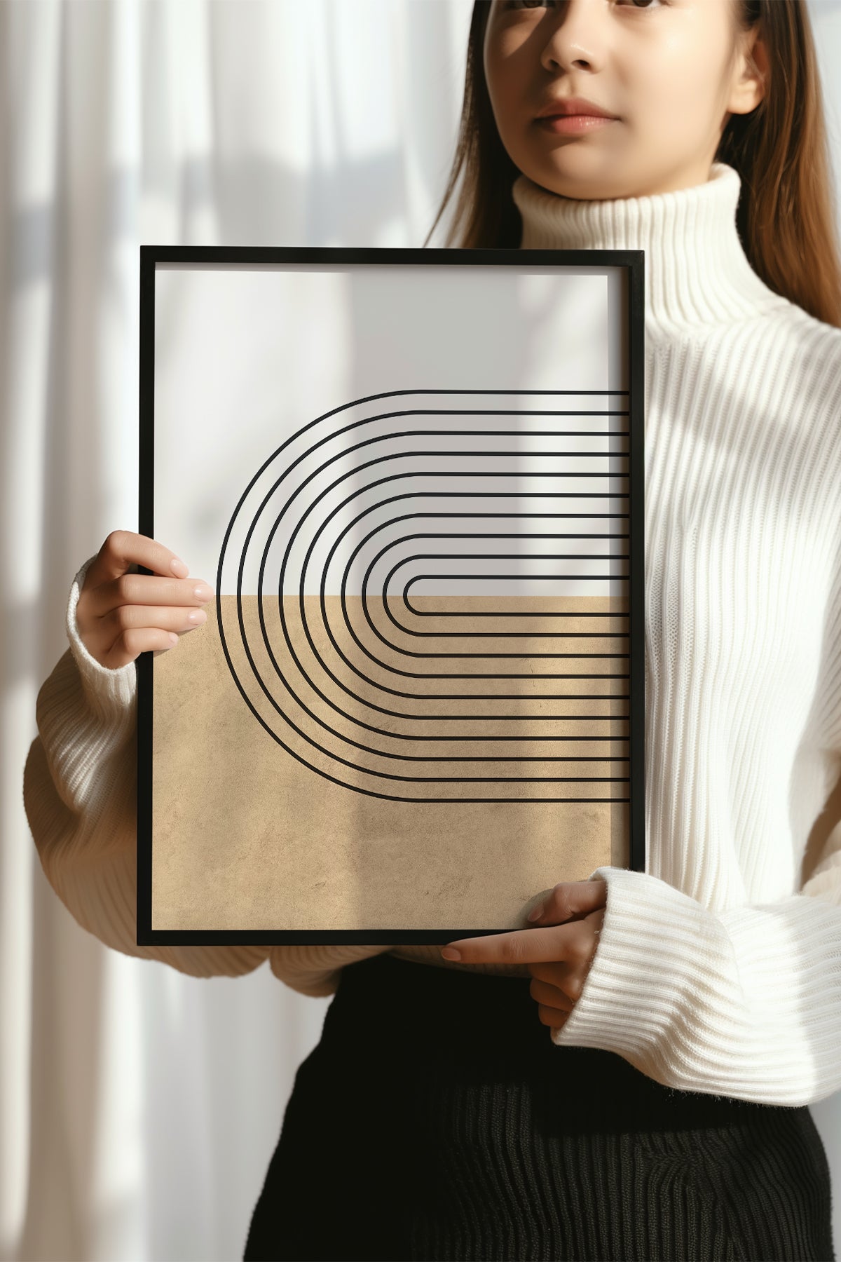 Bohemian Serisi Siyah Çerçeveli Poster, Tablo No:3