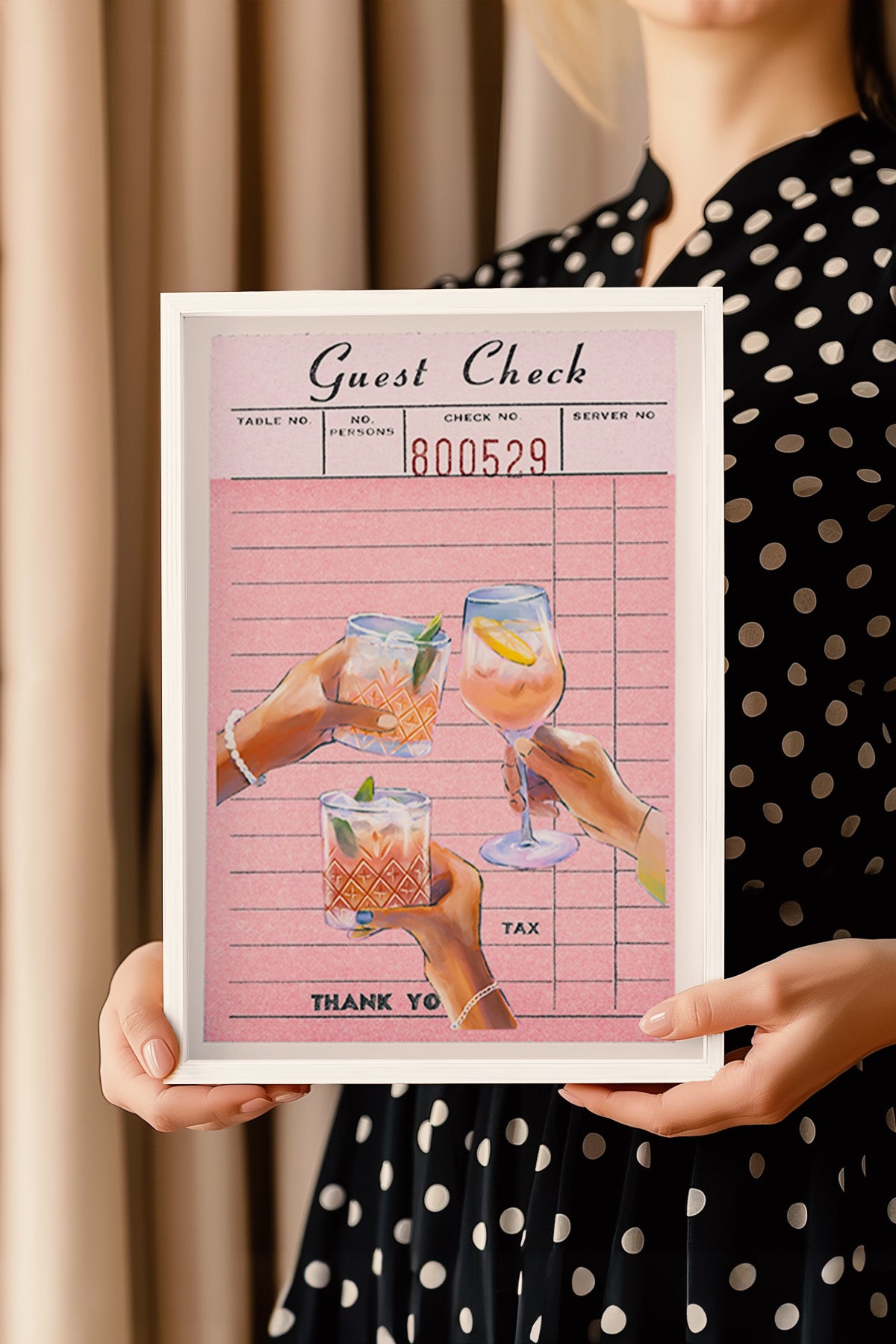 Lucky You Serisi Beyaz Çerçeveli Poster, Tablo Duvar Dekoru No:92