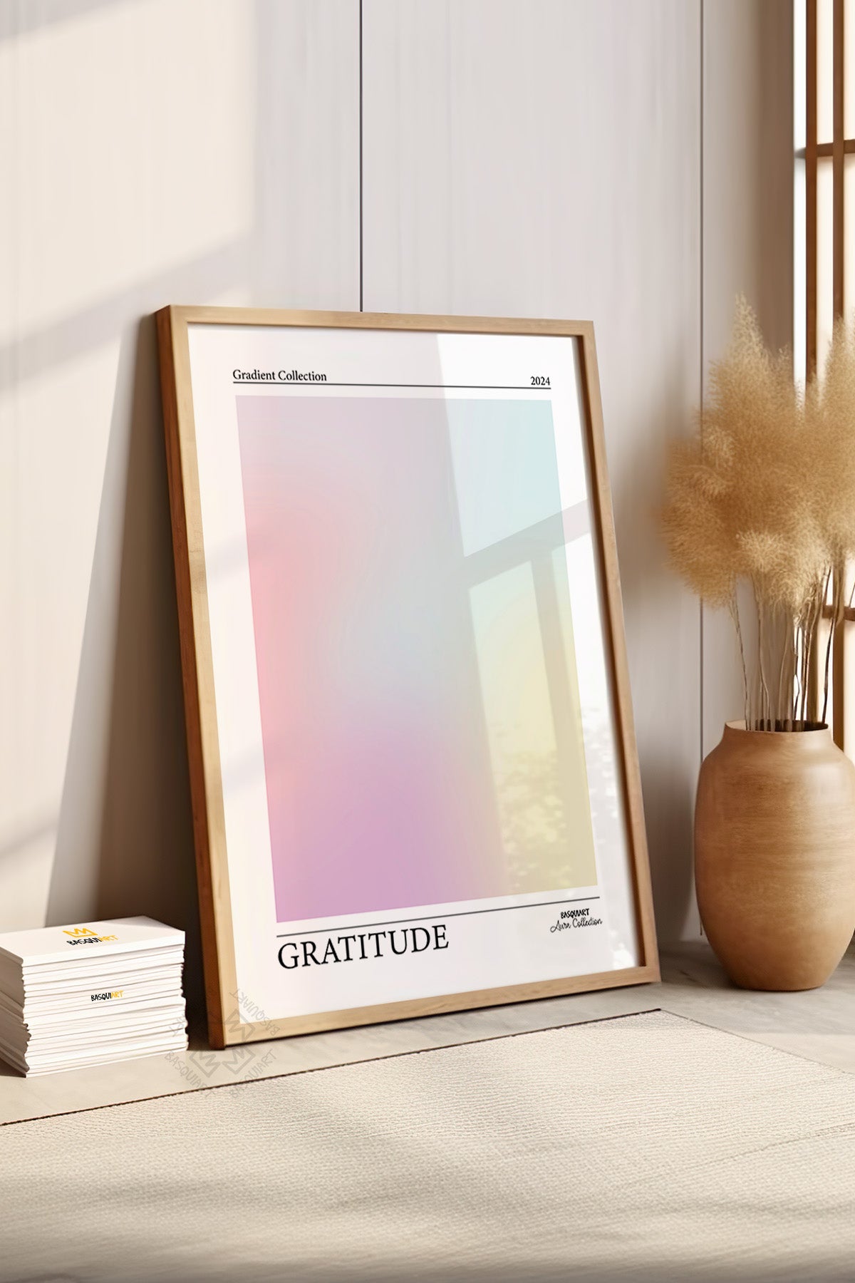 Aura Serisi Ahşap Çerçeveli Poster, Tablo No:37