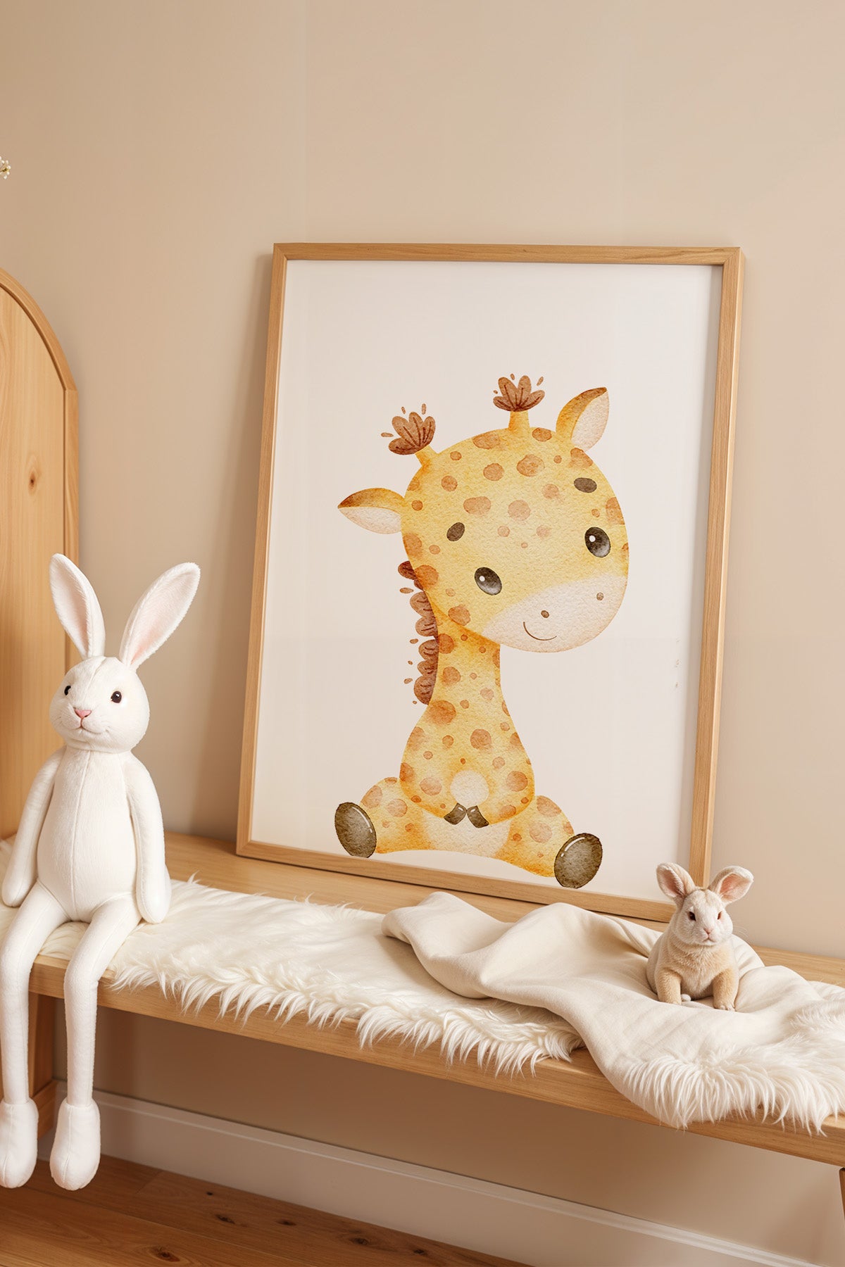 Çocuk Odası, Bebek Odası Ahşap Çerçeveli Poster, Tablo No:15