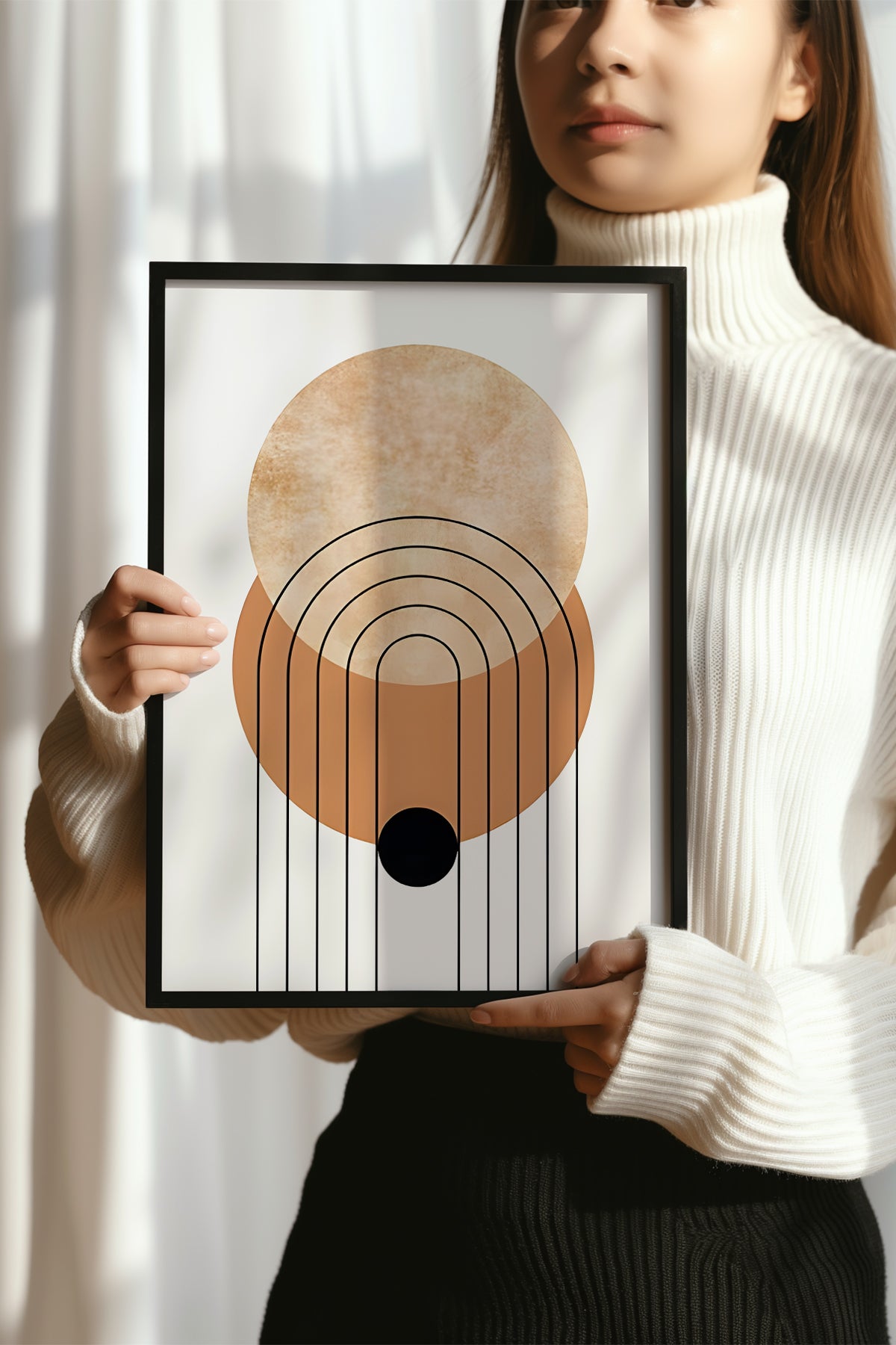 Bohemian Serisi Siyah Çerçeveli Poster, Tablo No:32