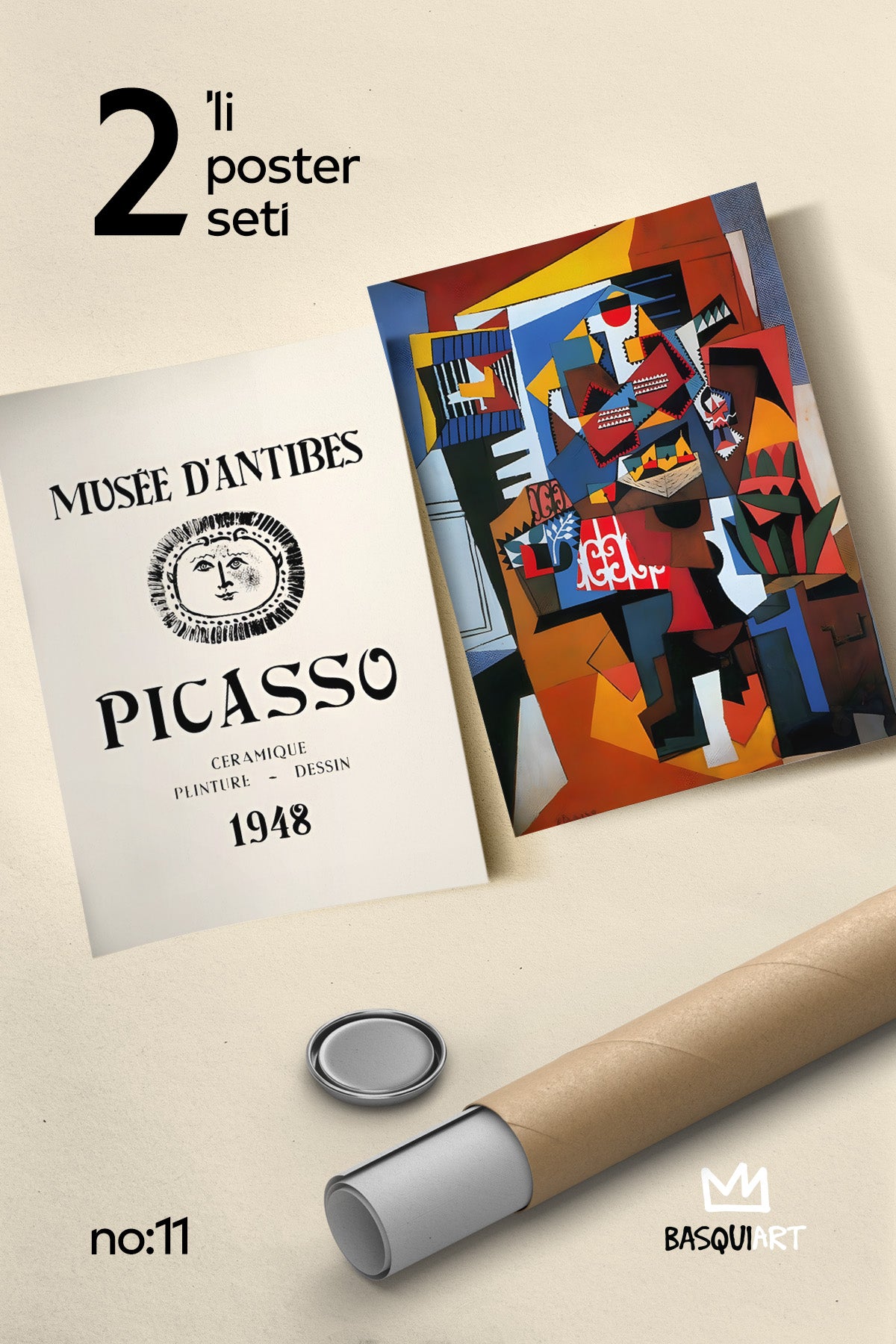 Picasso 2'li Poster Seti, Sanatsal Duvar Dekoru No:11