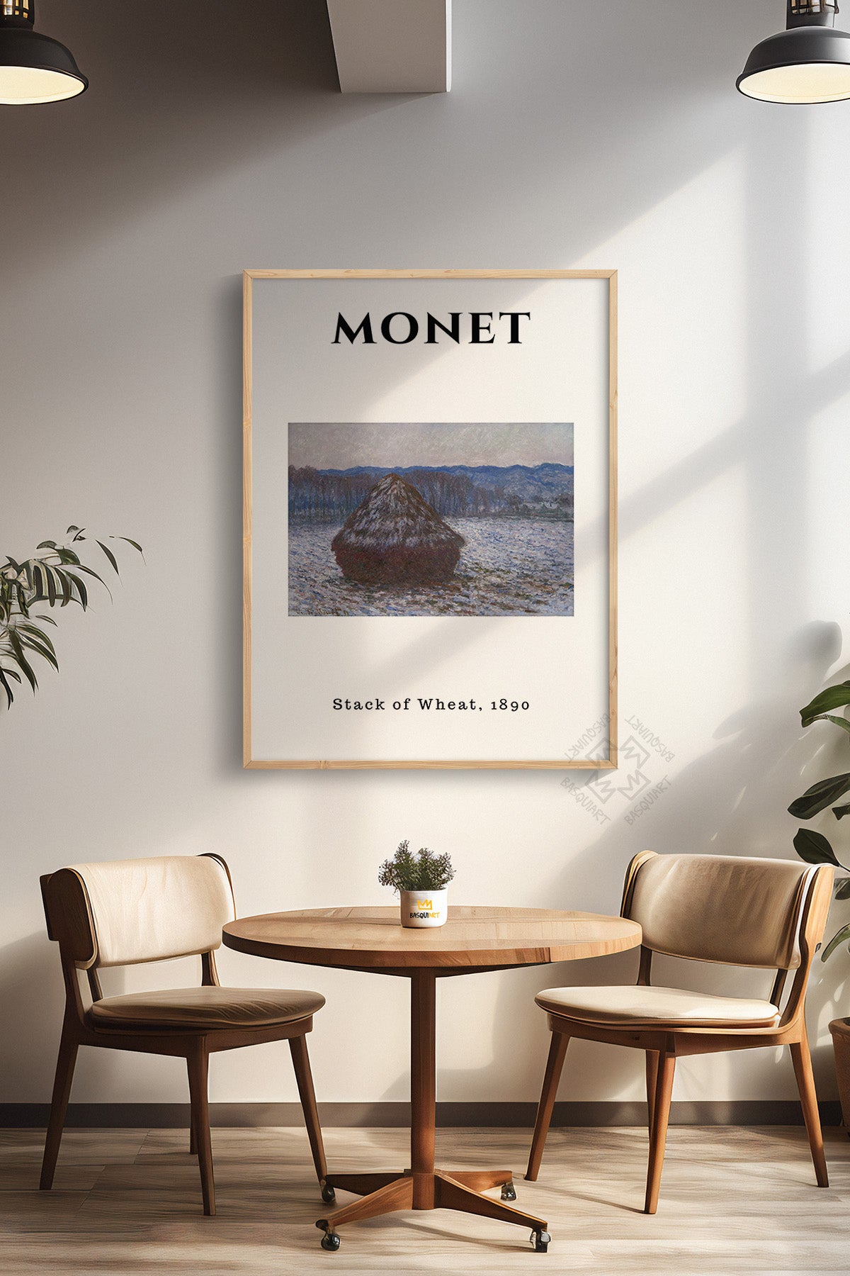 Claude Monet Serisi Ahşap Çerçeveli Poster, Tablo Duvar Dekoru No:22