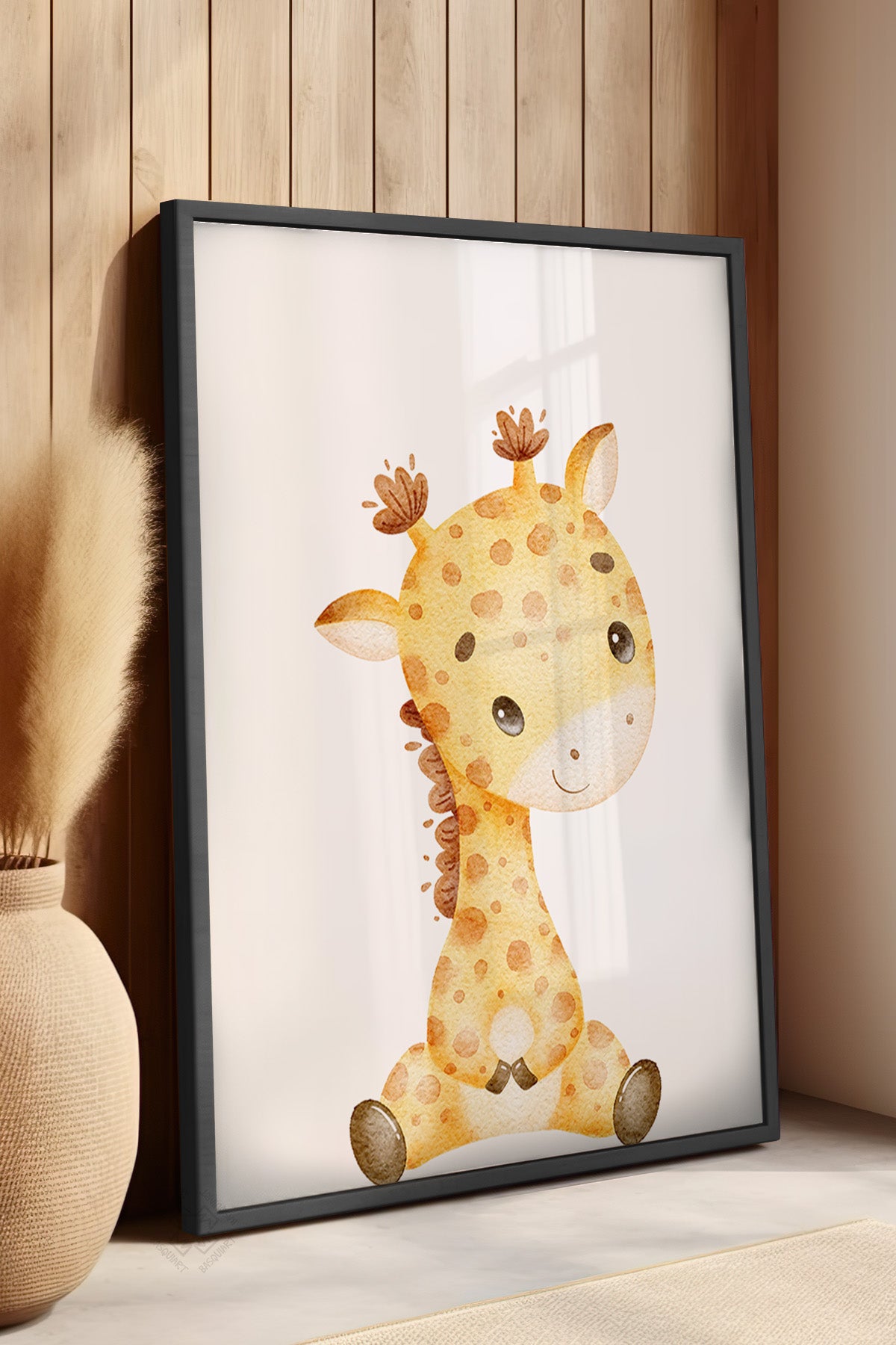 Çocuk Odası, Bebek Odası Siyah Çerçeveli Poster, Tablo No:15