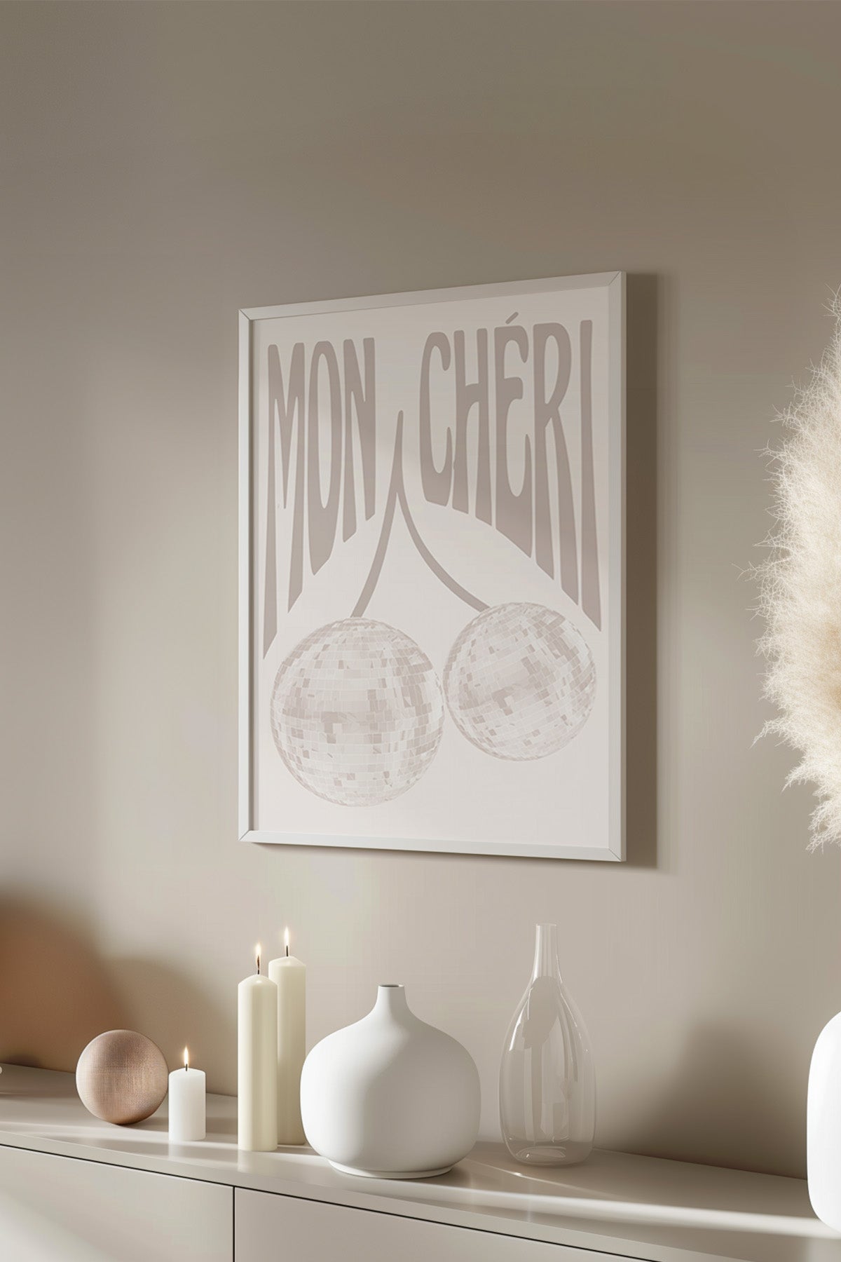 Lucky You Serisi Beyaz Çerçeveli Poster, Tablo Duvar Dekoru No:9