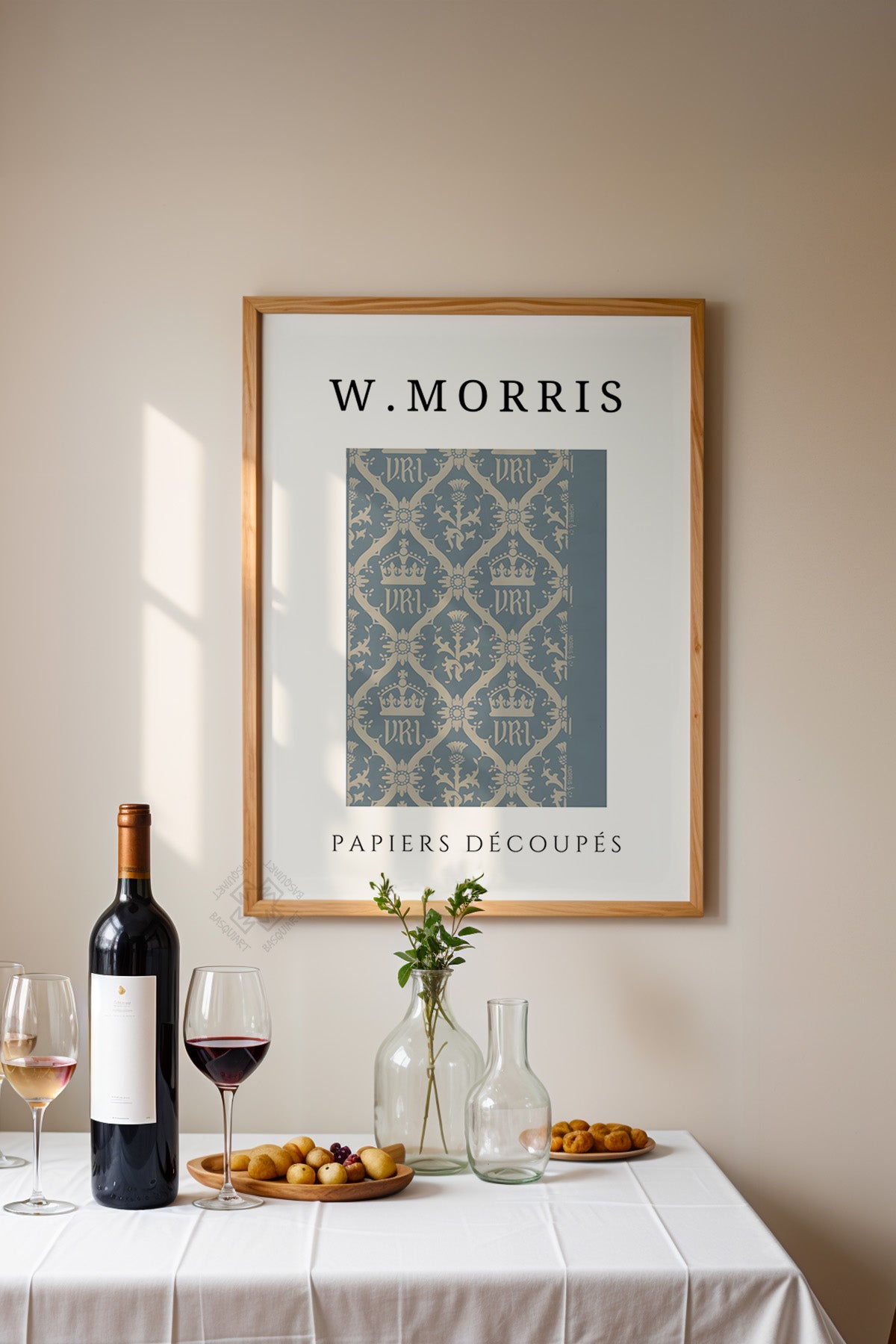 William Morris Serisi Ahşap Çerçeveli Poster, Tablo Duvar Dekoru No:21