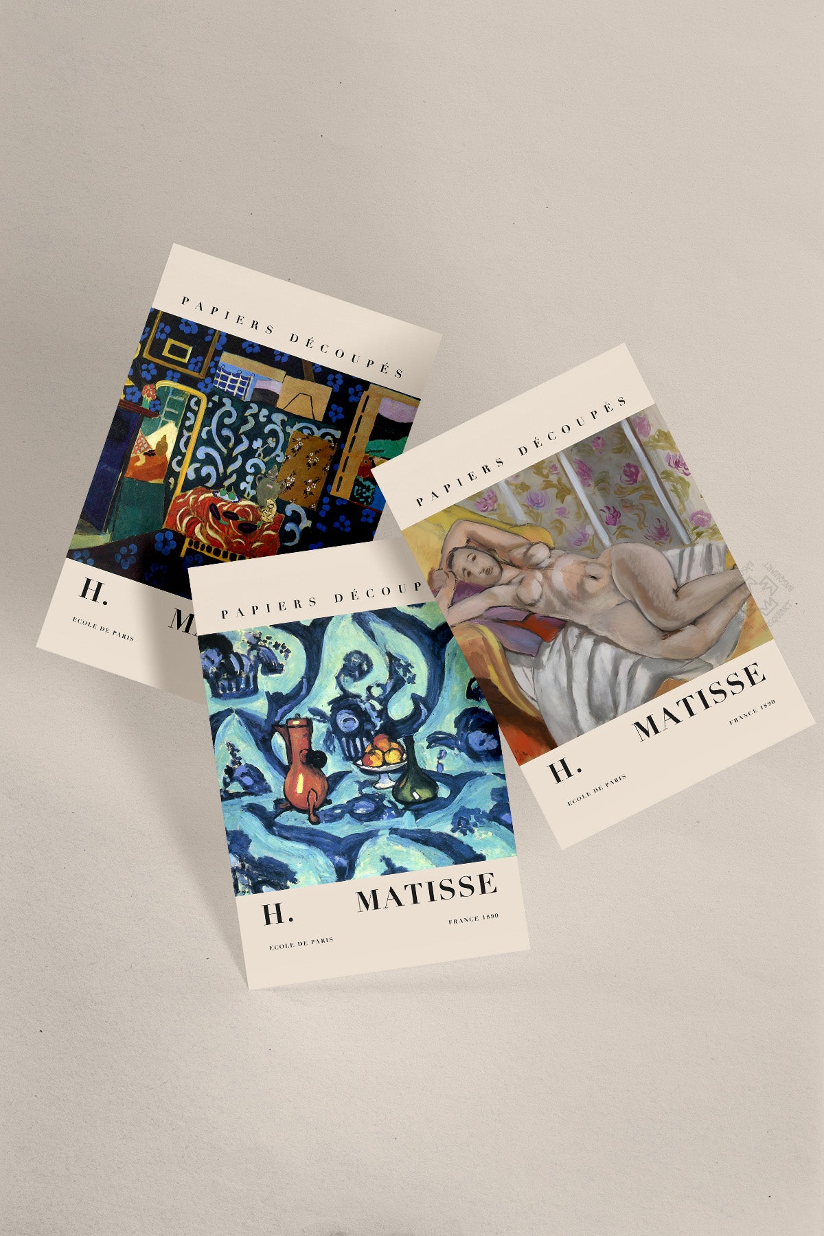 H Matisse 9'lu Poster Seti, Duvar Dekoru No:3