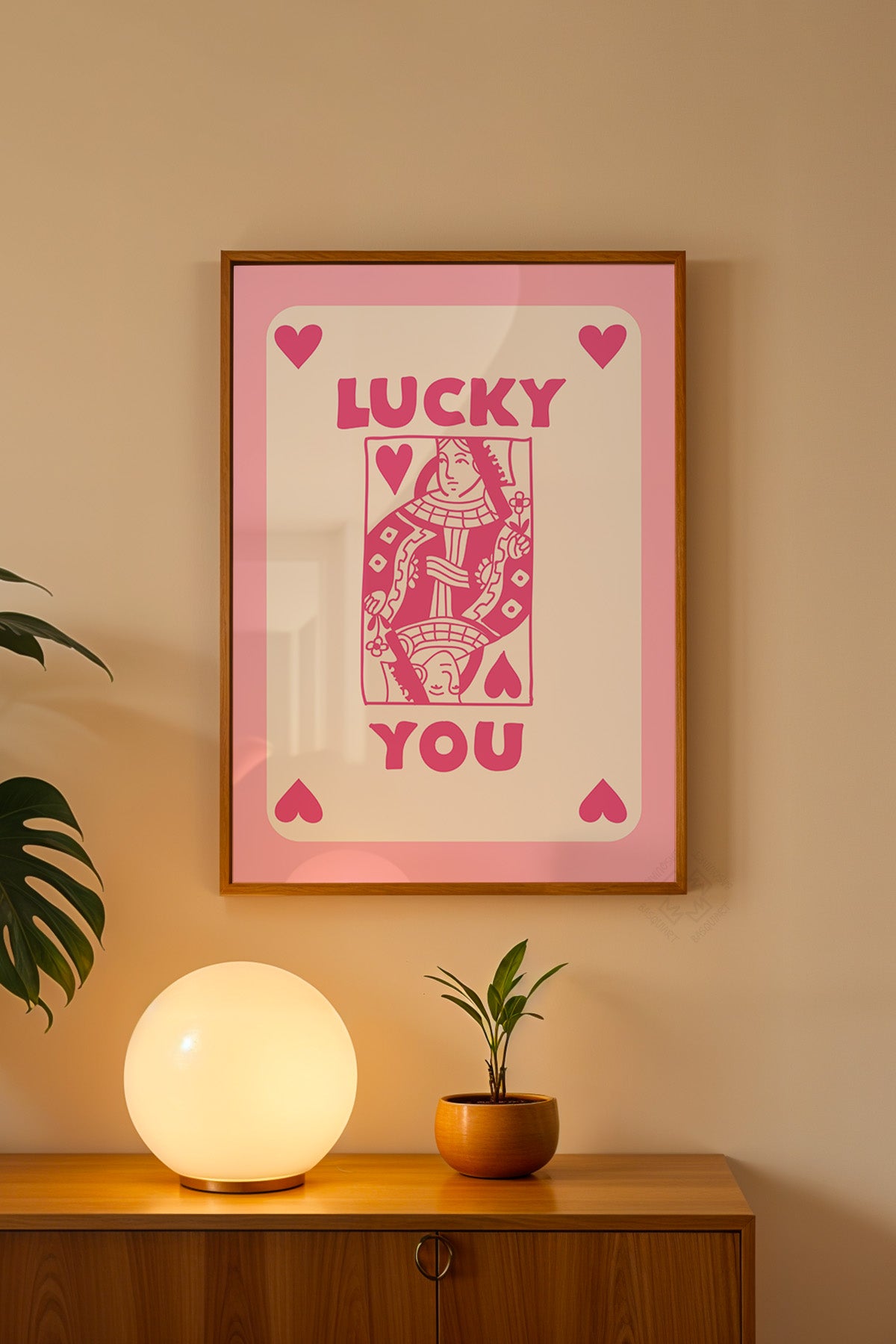 Lucky You Serisi Ahşap Çerçeveli Poster, Tablo Duvar Dekoru No:42