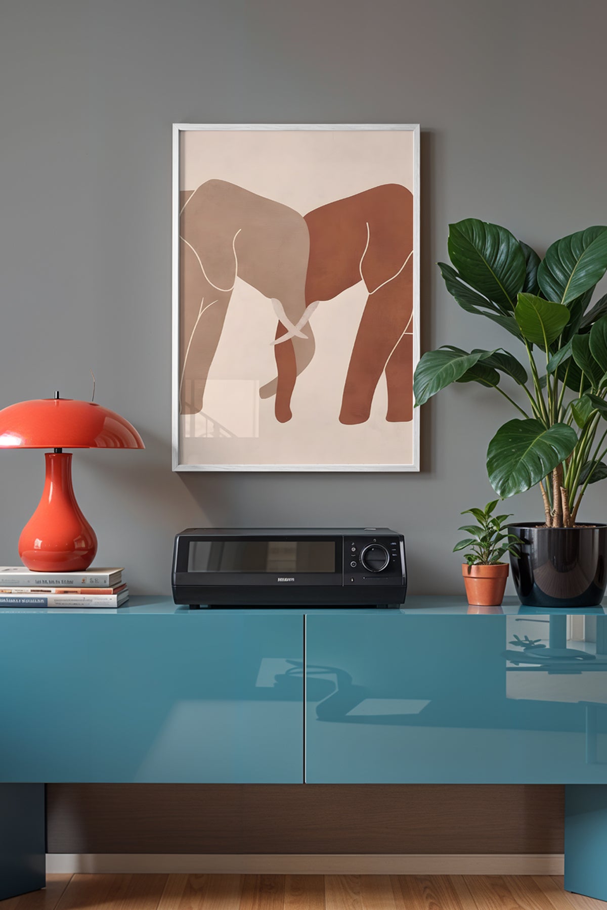 Bohemian Serisi Beyaz Çerçeveli Poster, Tablo No:33